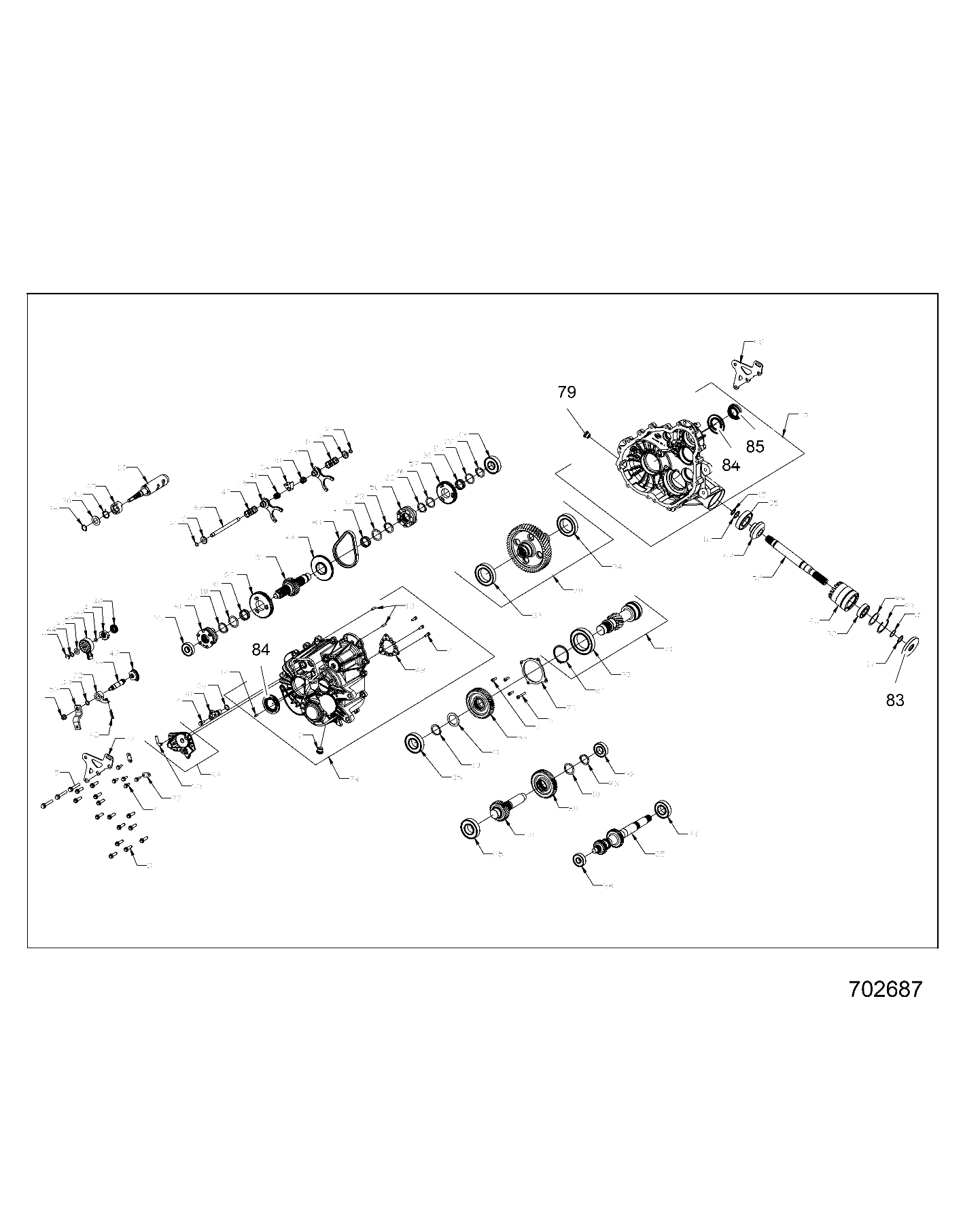 Part Number : 1334343 ASM-GEARCASE COMPLETE