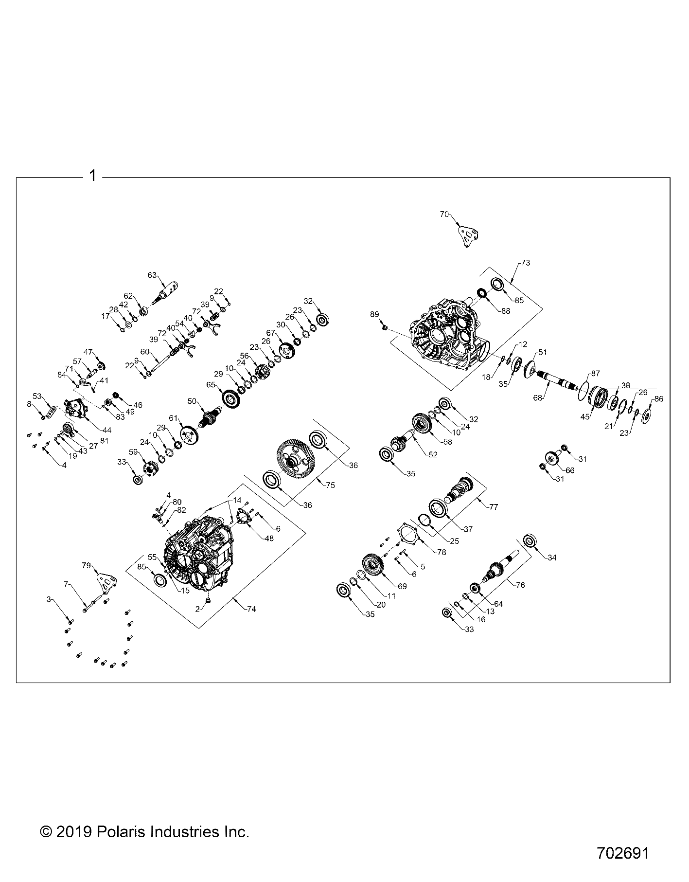 Part Number : 3236524 ASM-SHAFT INPUT 43T/22T/31T