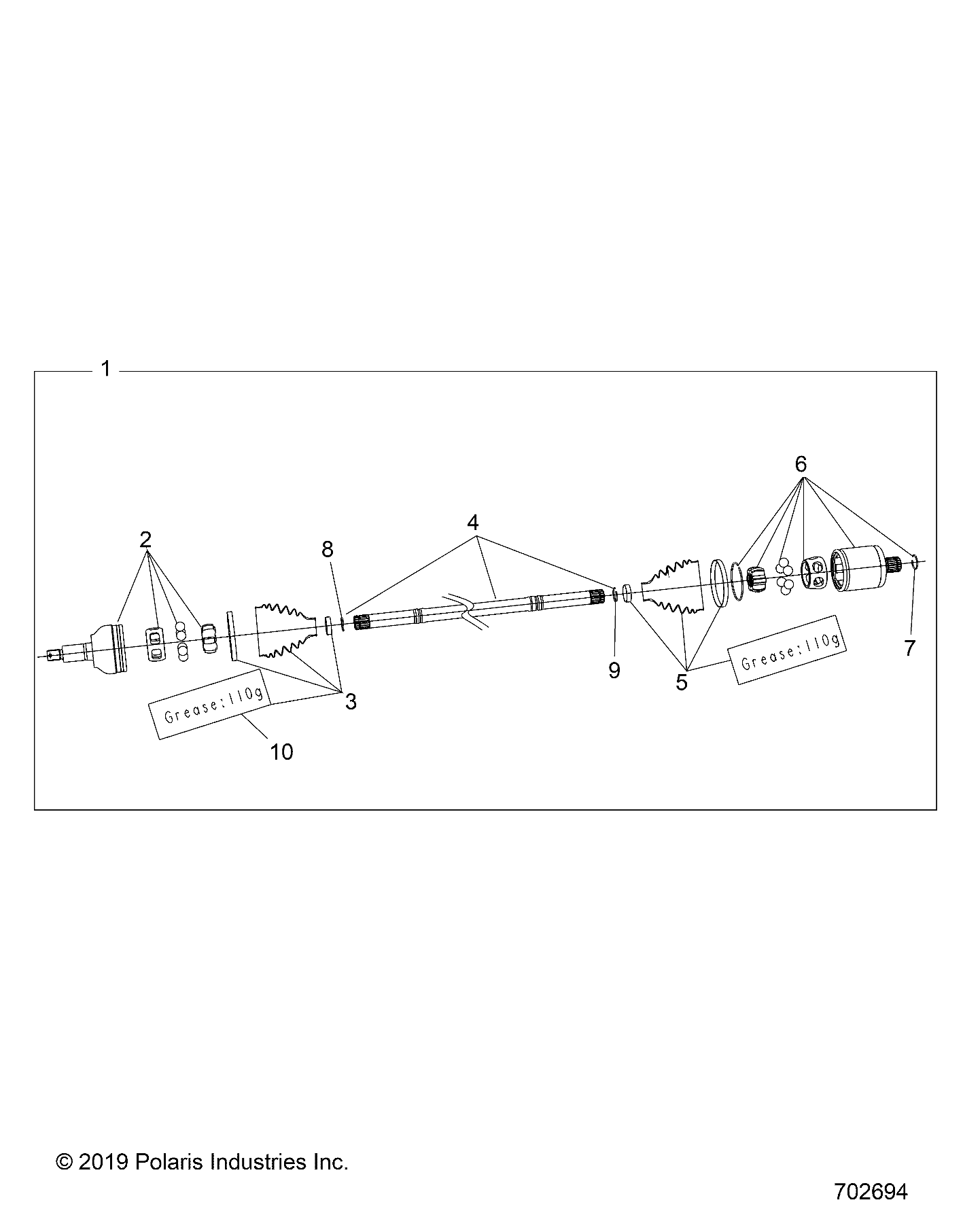 Part Number : 3236508 BOOT KIT  INNER  FRONT