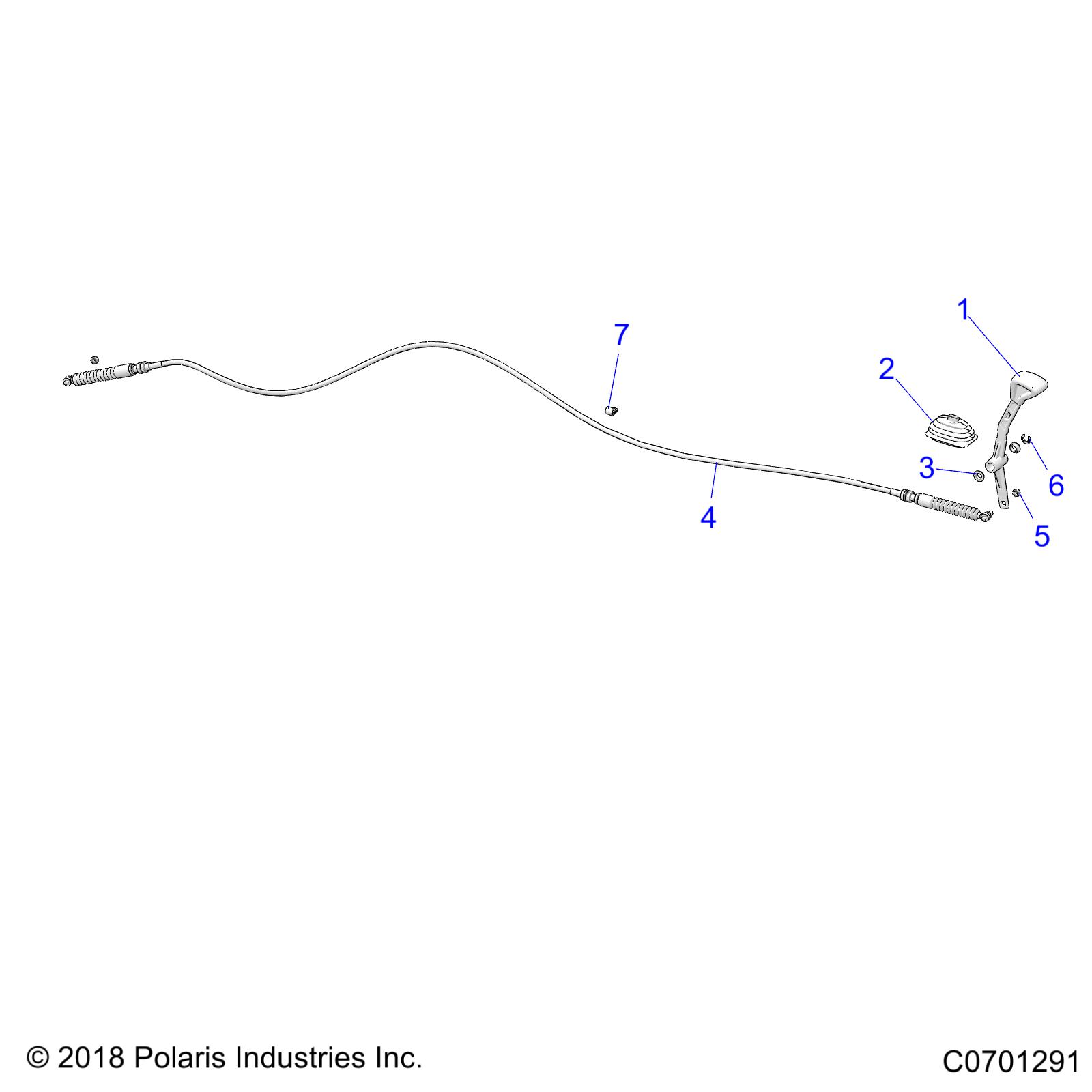 Foto diagrama Polaris que contem a peça 7082176