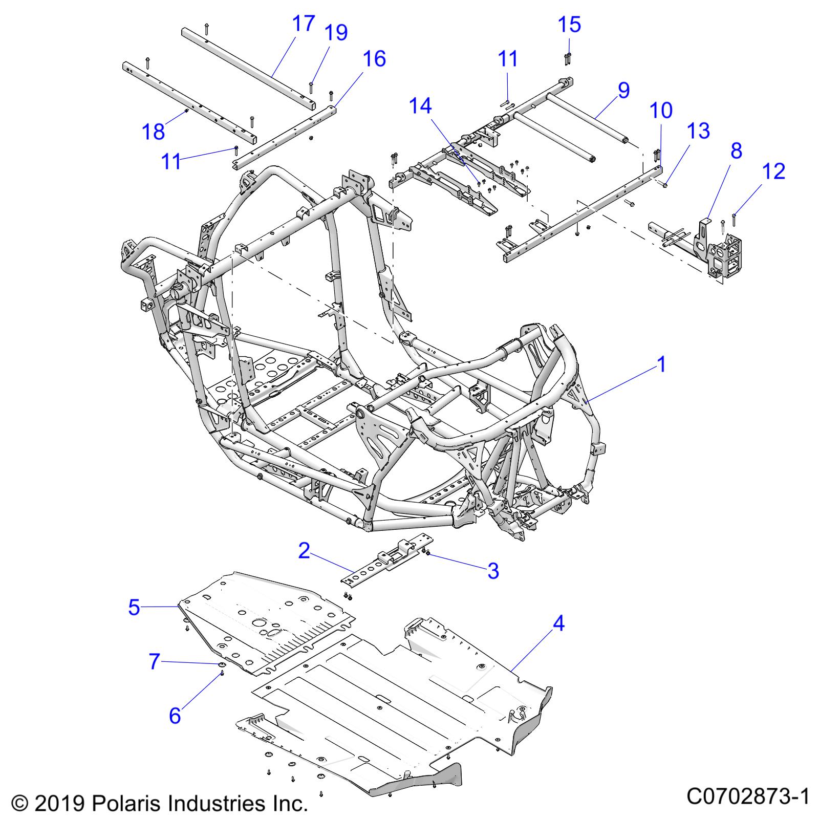 Foto diagrama Polaris que contem a peça 1024690-329