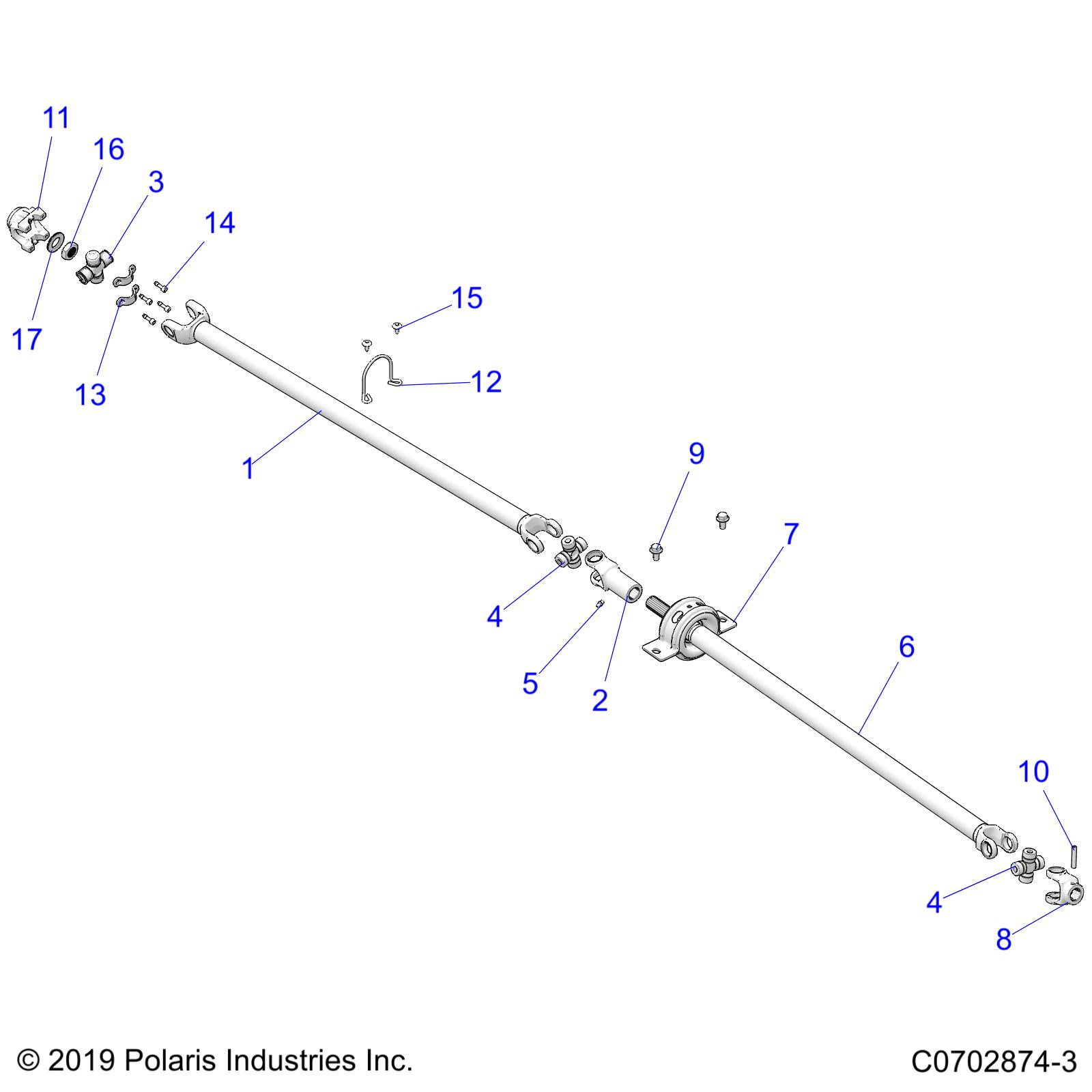 Foto diagrama Polaris que contem a peça 7547960