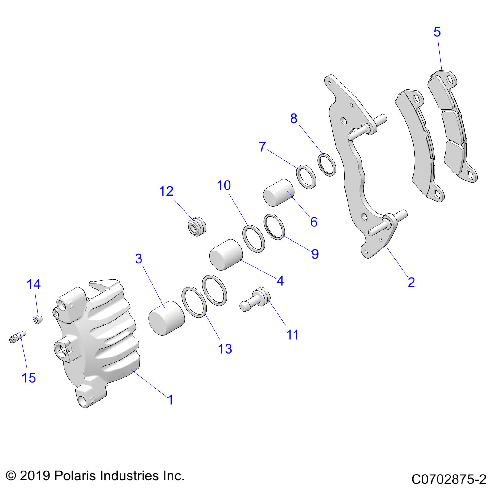 Part Number : 1913240 3-PISTON BRAKE CALIPER ASSEMBL