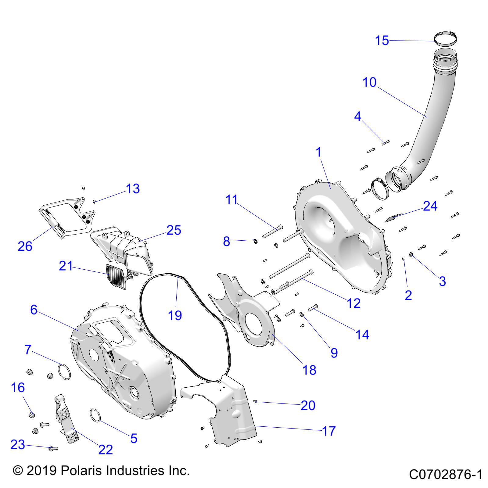 Foto diagrama Polaris que contem a peça 5142931