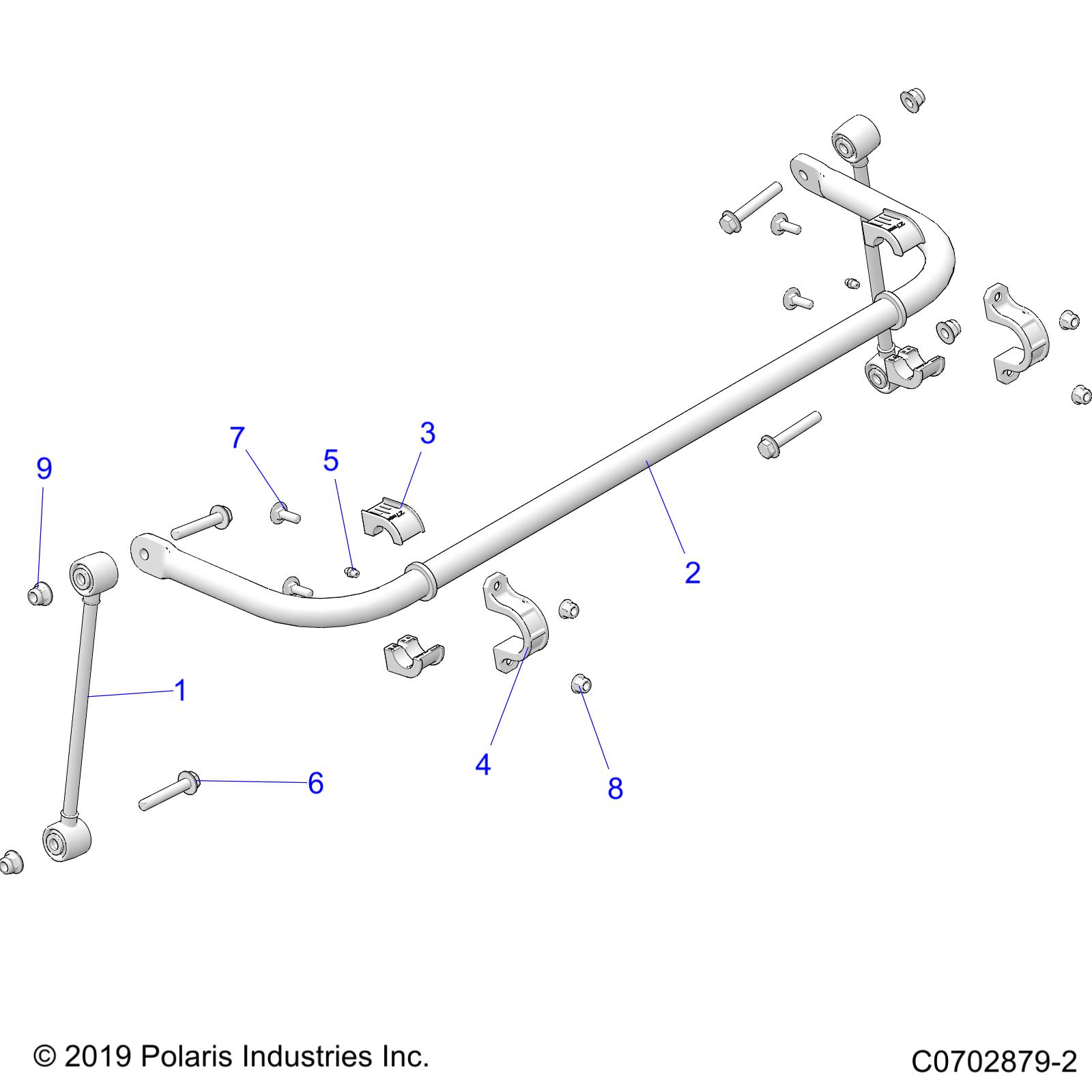 Foto diagrama Polaris que contem a peça 5338883