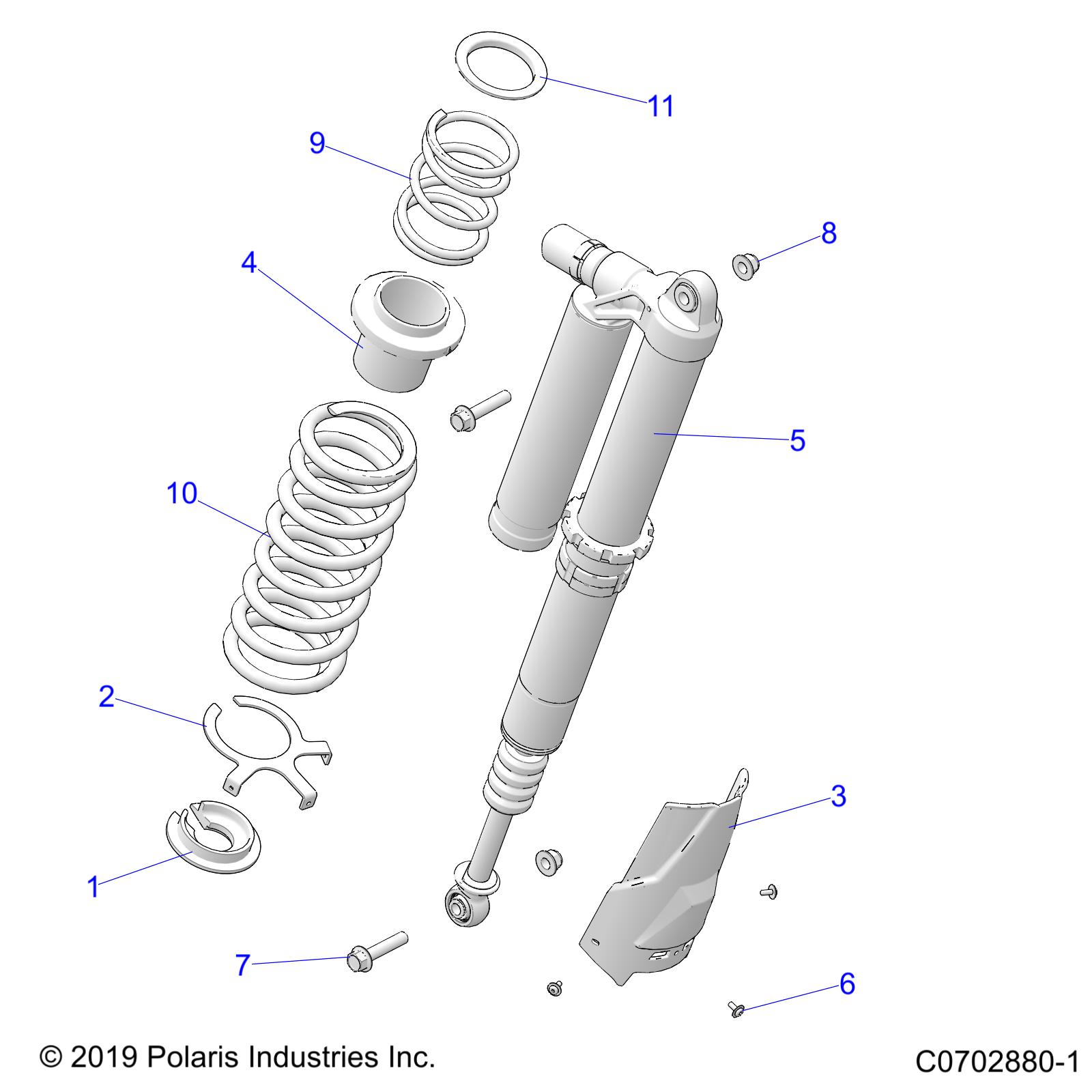 Part Number : 7045829 SHOCK-REAR RH DX