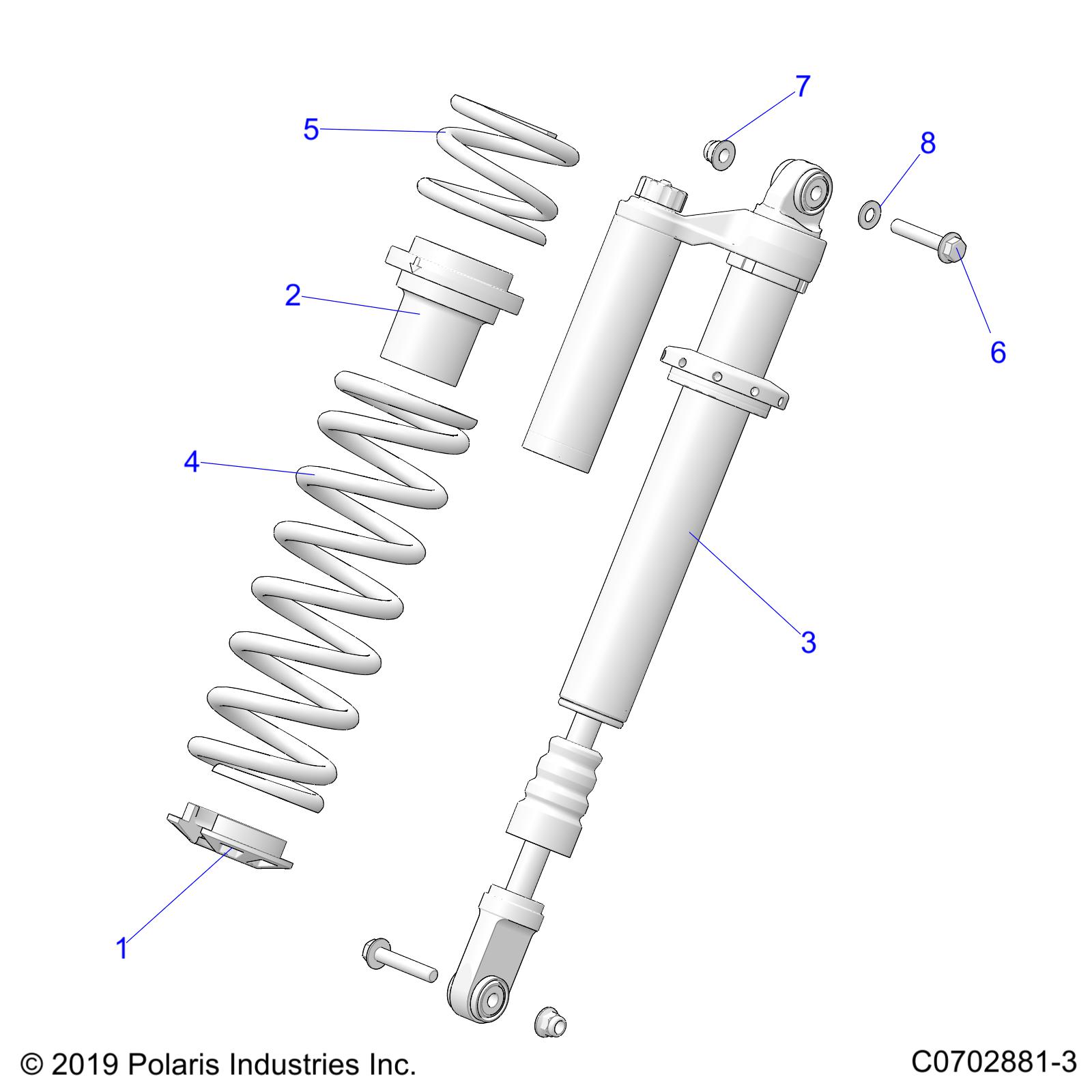 Foto diagrama Polaris que contem a peça 7045291-751