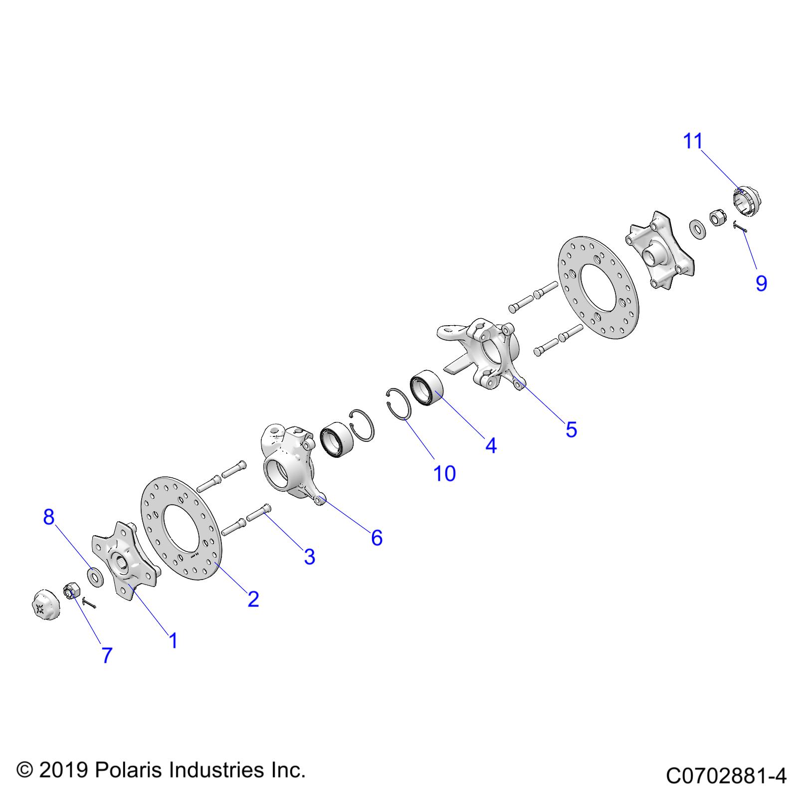 Foto diagrama Polaris que contem a peça 5143222