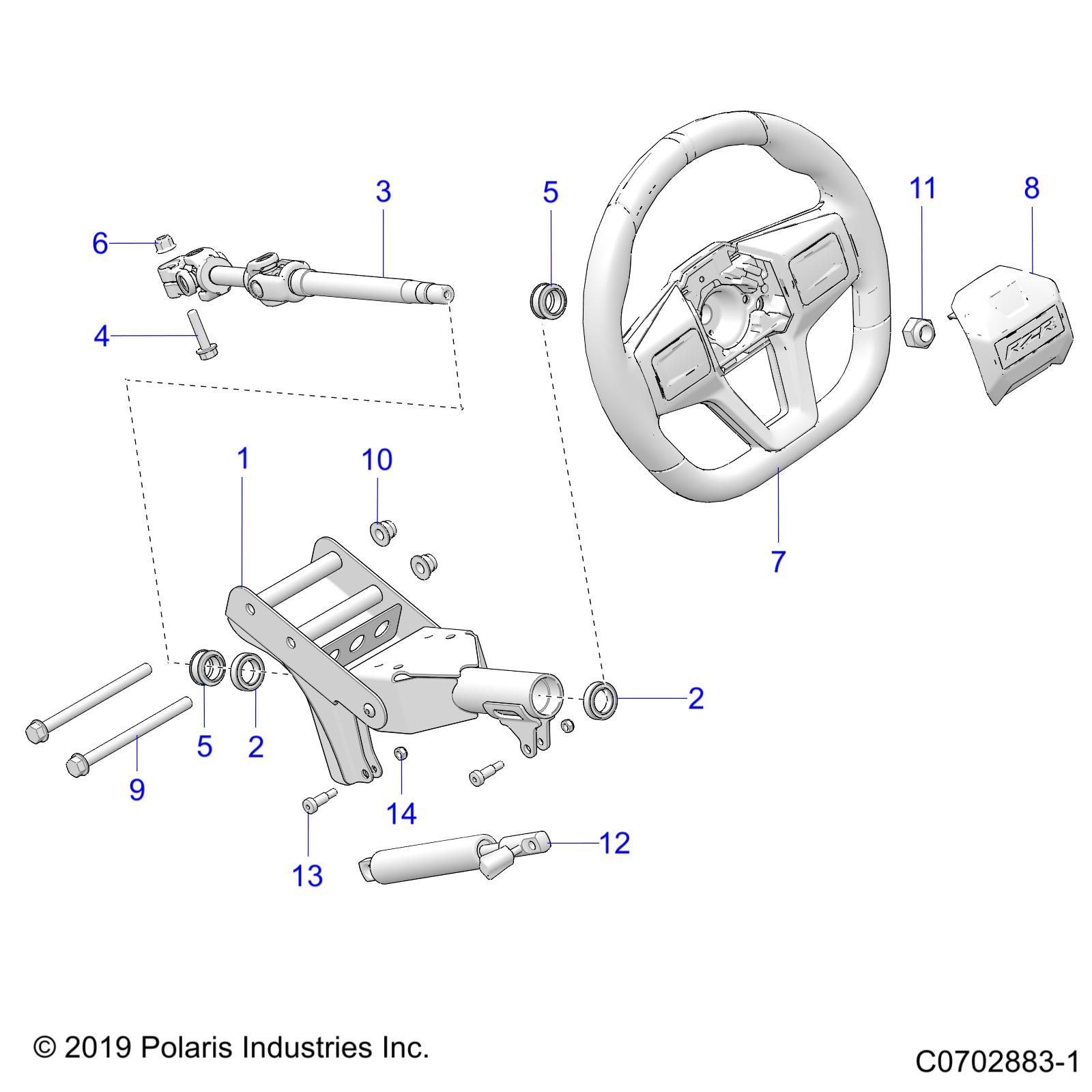 Part Number : 1824752 SHAFT-STEERING UPPER