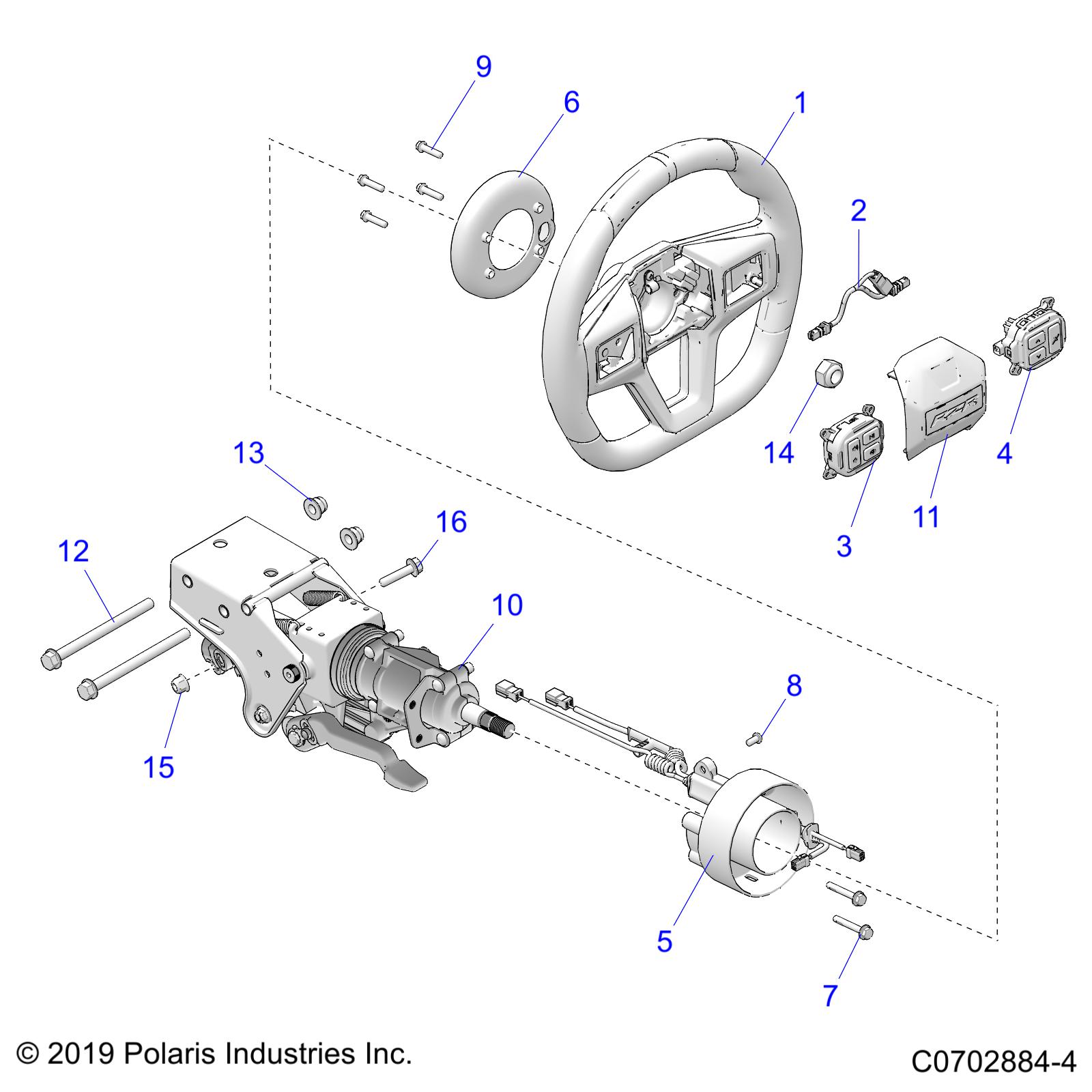 Part Number : 1825042 WHEEL-STEERING 2 BUTTON MOD