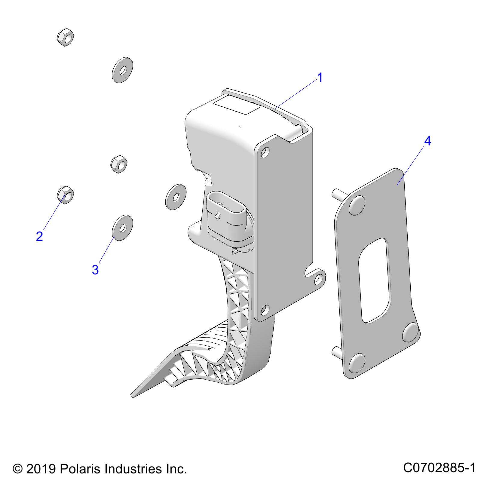 Part Number : 5267613-329 BRKT-MNT THROTTLE PEDAL ECOAT