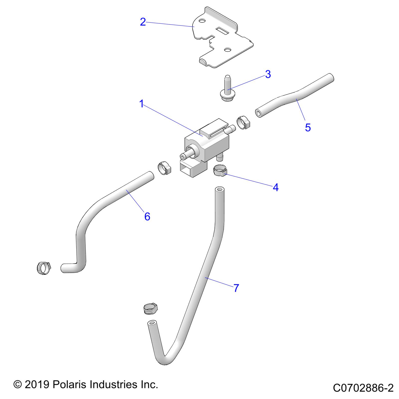 Foto diagrama Polaris que contem a peça 8450153-10