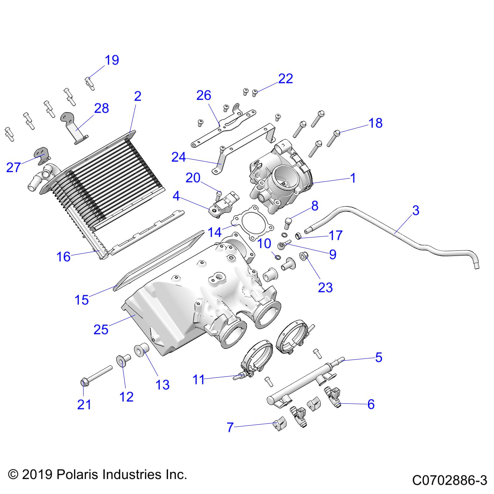 Foto diagrama Polaris que contem a peça 2521520