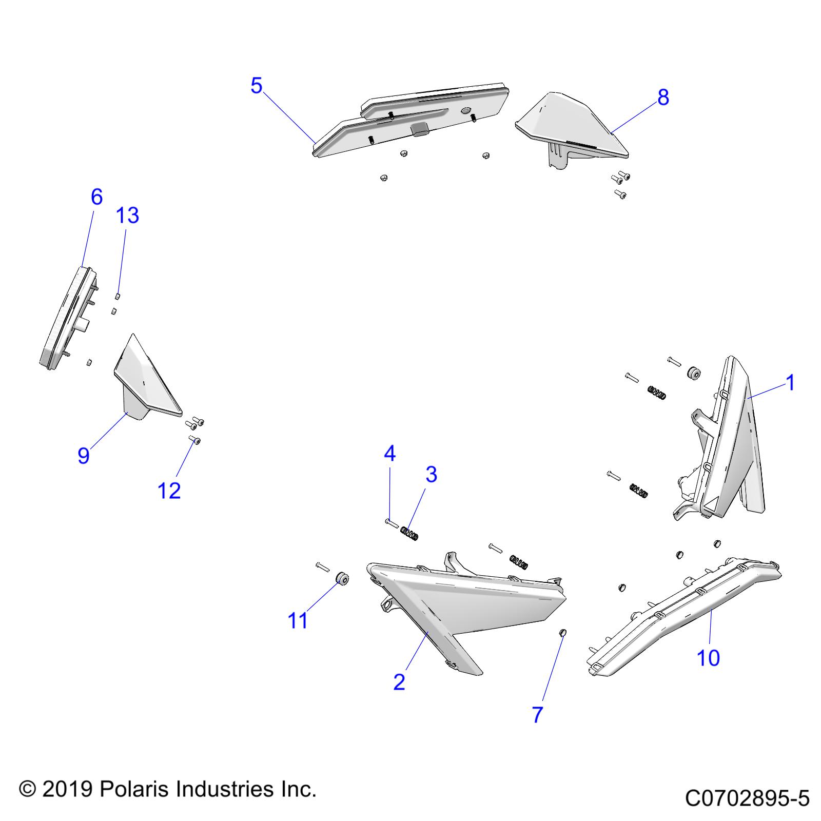 Foto diagrama Polaris que contem a peça 2415177