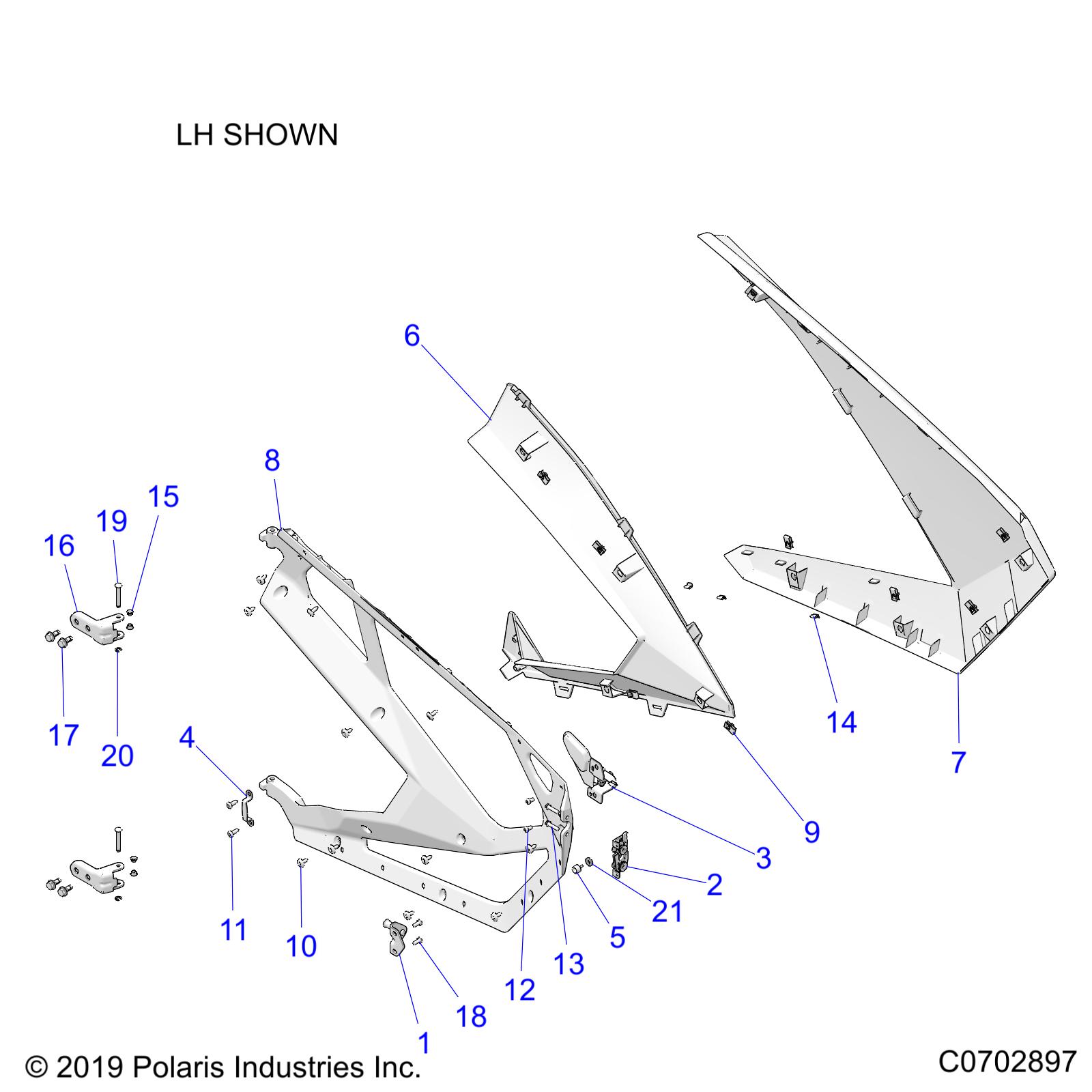 Part Number : 5455961-632 PNL-DOOR FRT PNT RH MTTNM MET