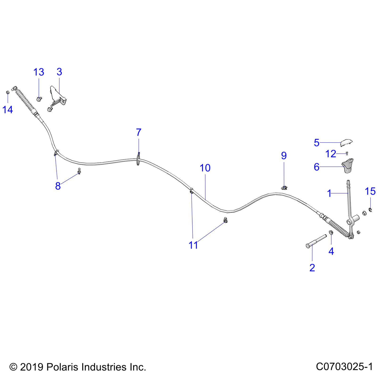 Foto diagrama Polaris que contem a peça 5143245