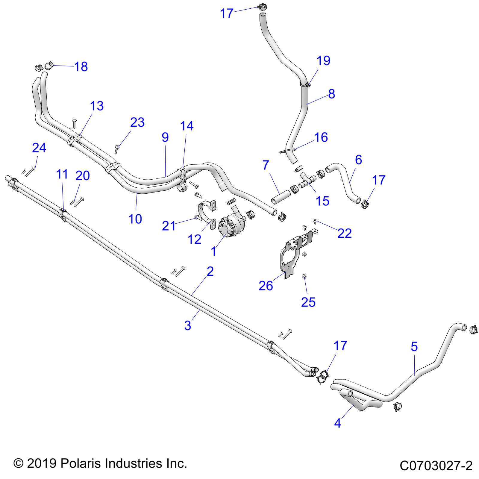 Foto diagrama Polaris que contem a peça 5143253