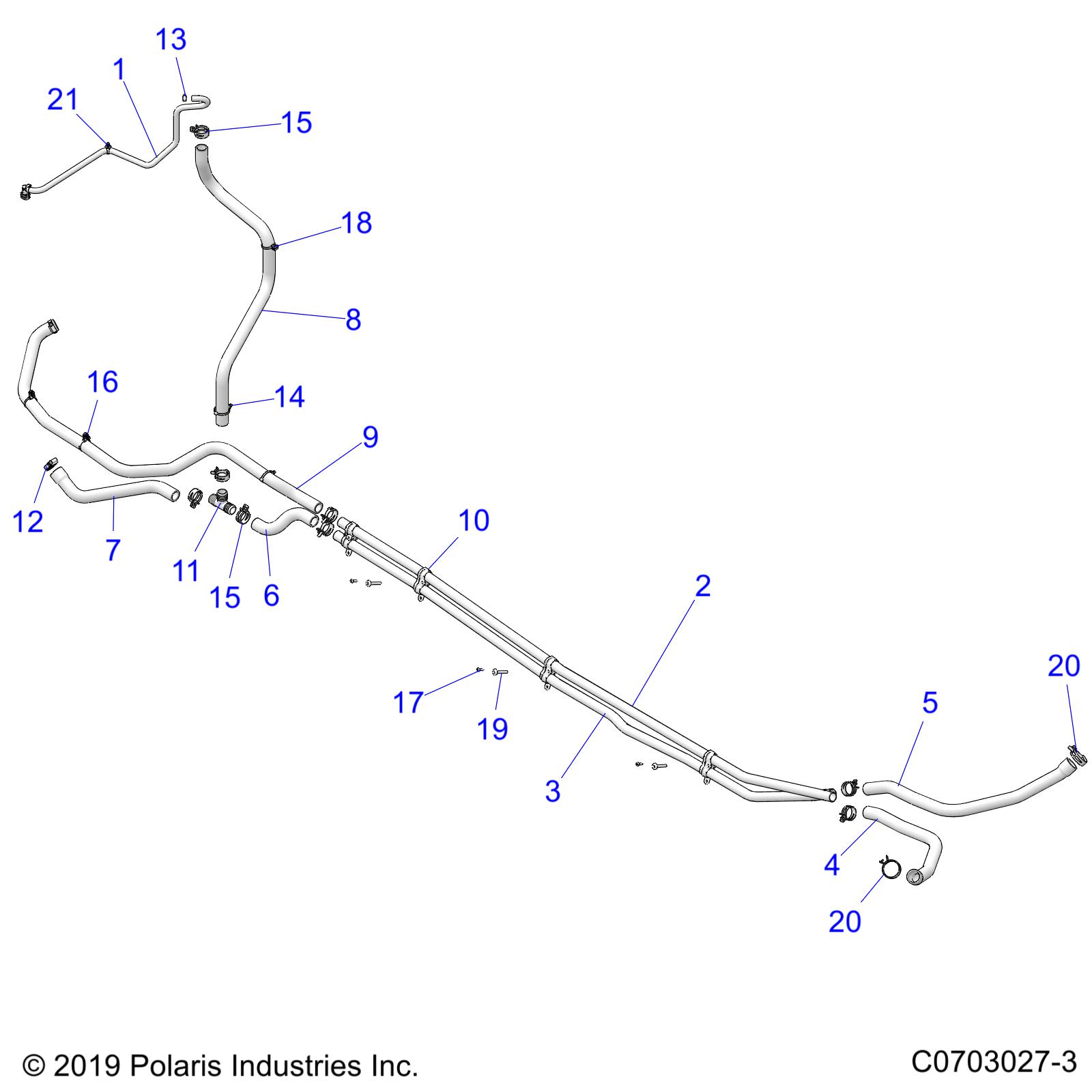 Part Number : 5143749 TUBE-COOLANT HT LOWER MP