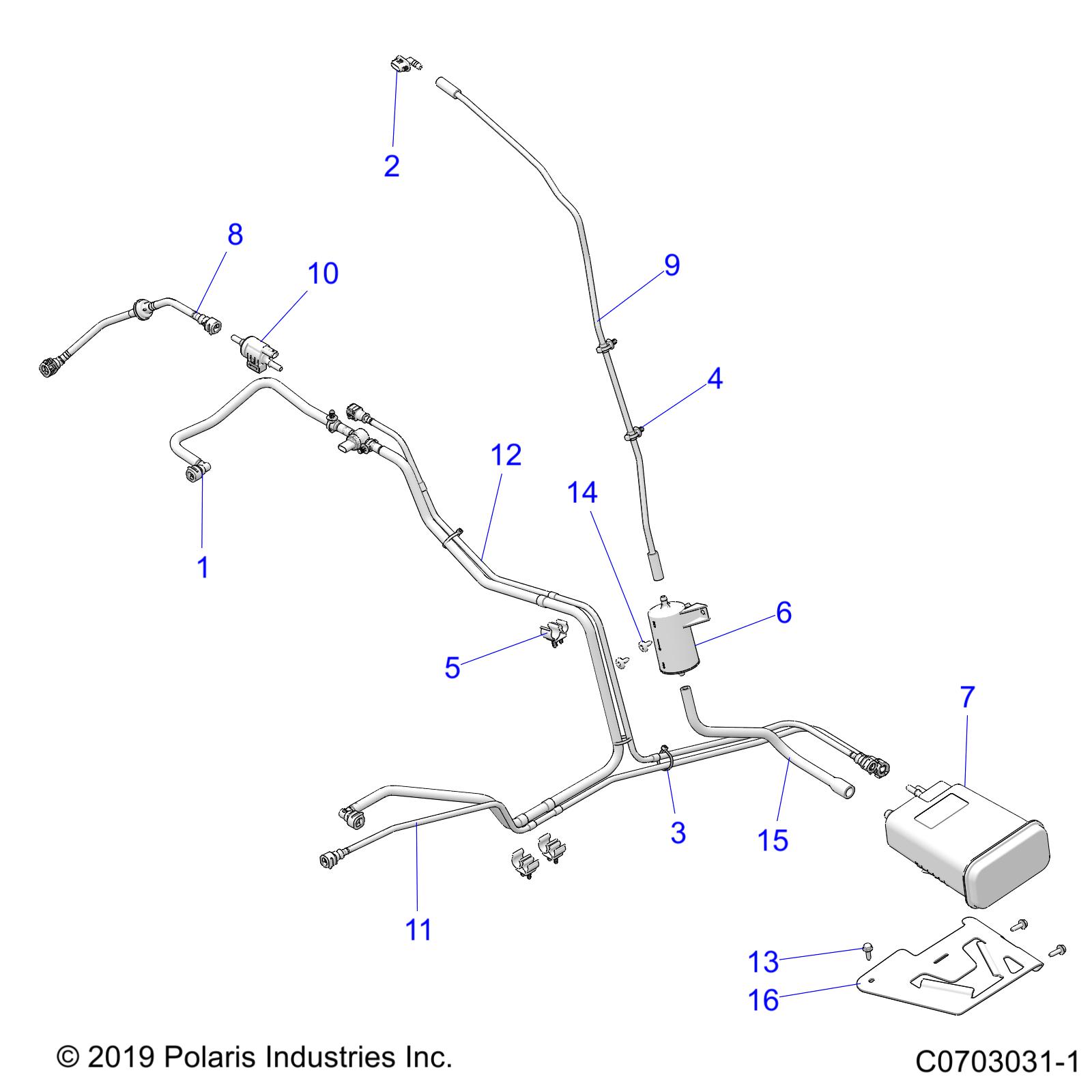 Foto diagrama Polaris que contem a peça 2521927