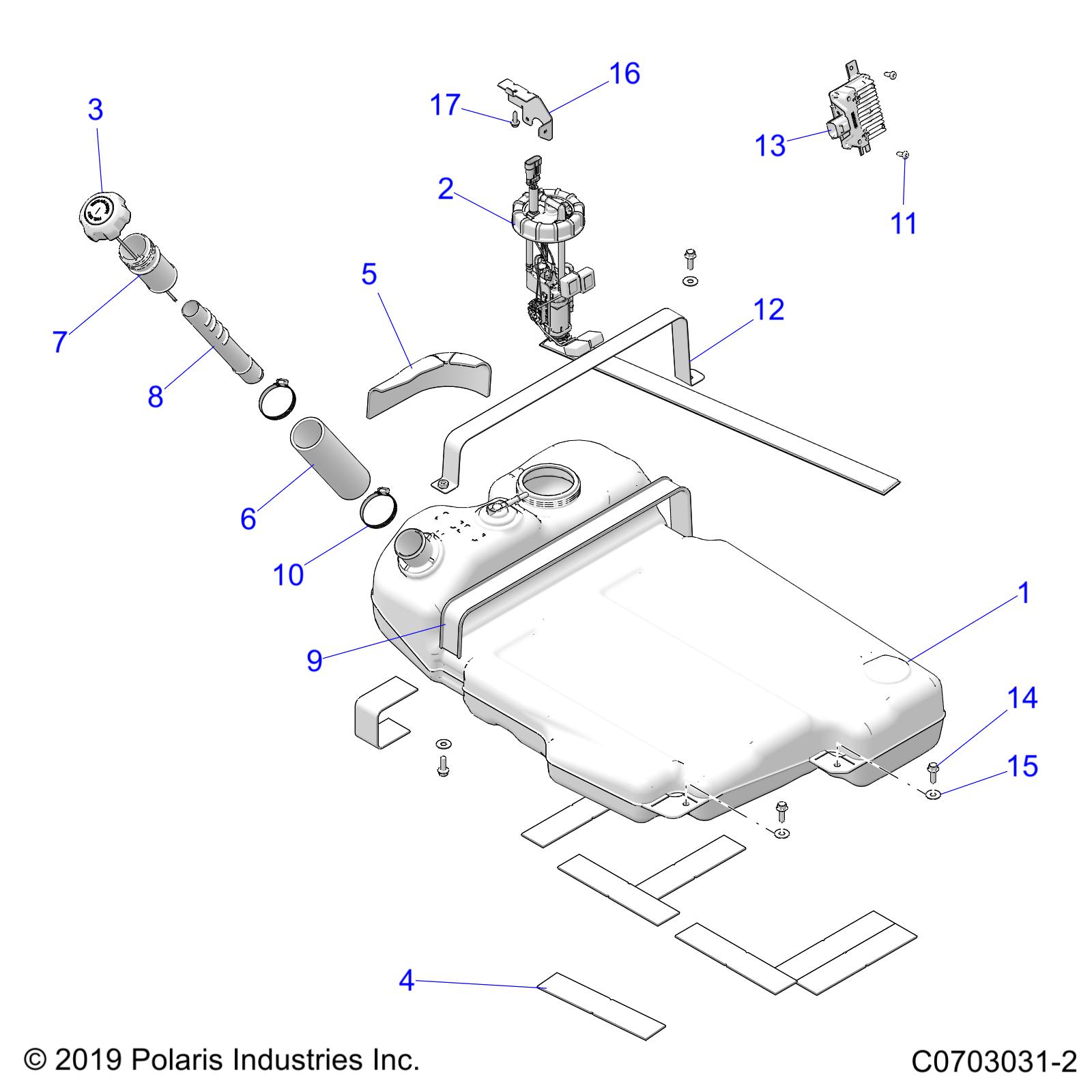 Part Number : 2522240 FUEL TANK ASSEMBLY