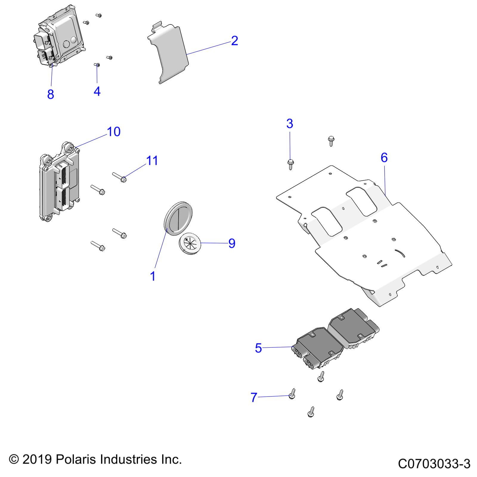 Foto diagrama Polaris que contem a peça 4018027