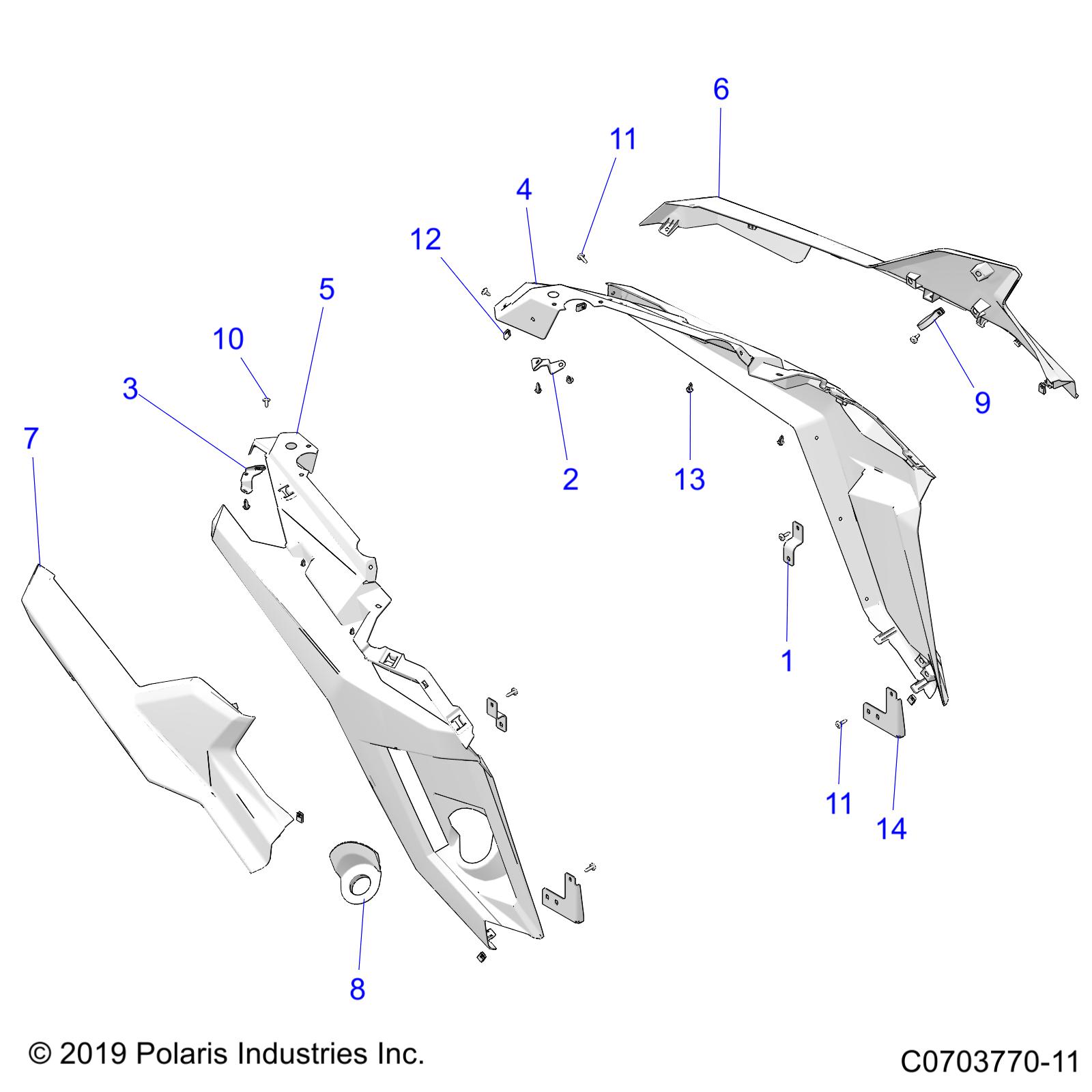 Part Number : 5267827 BRKT-MNT REAR FLARE LH