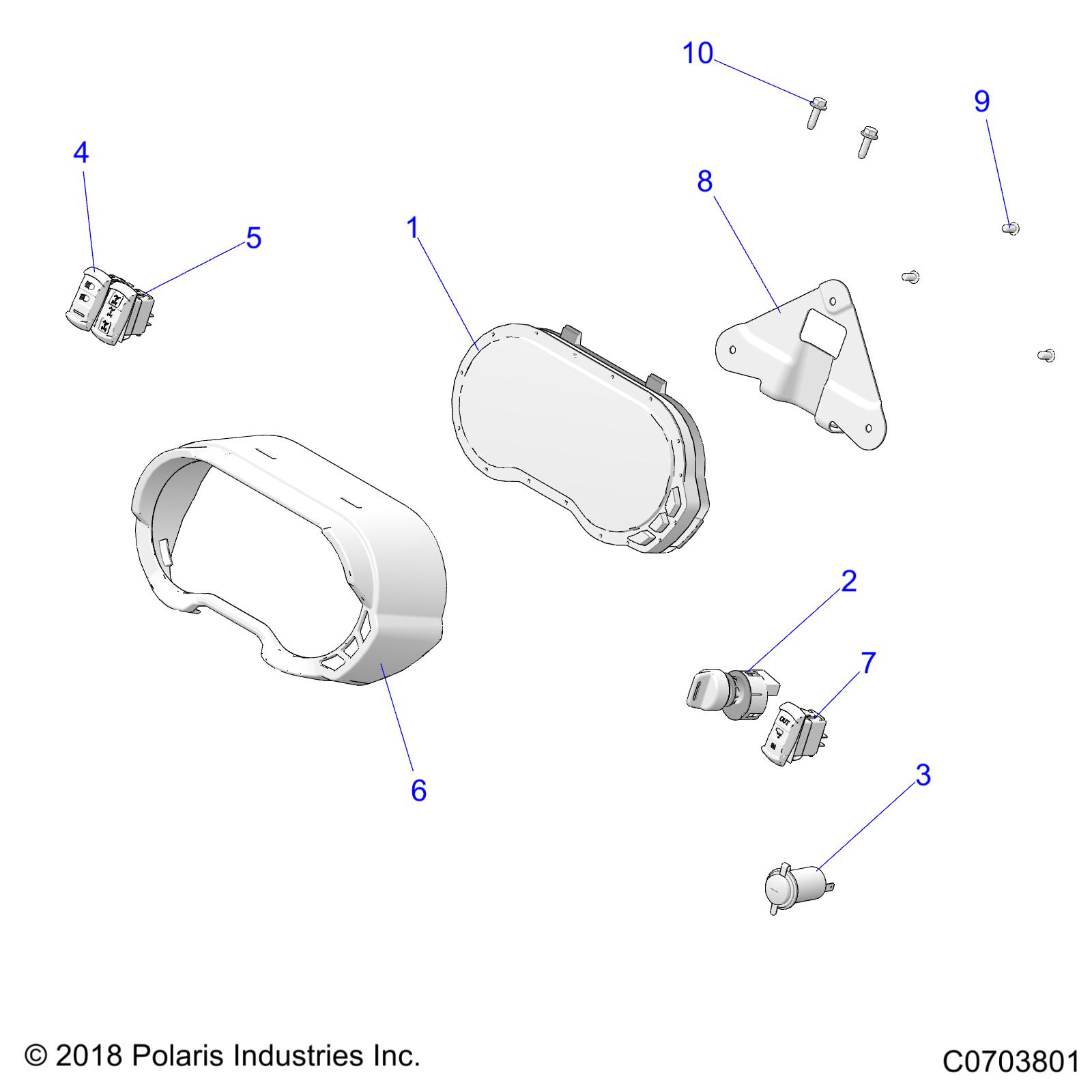 Foto diagrama Polaris que contem a peça 3280863