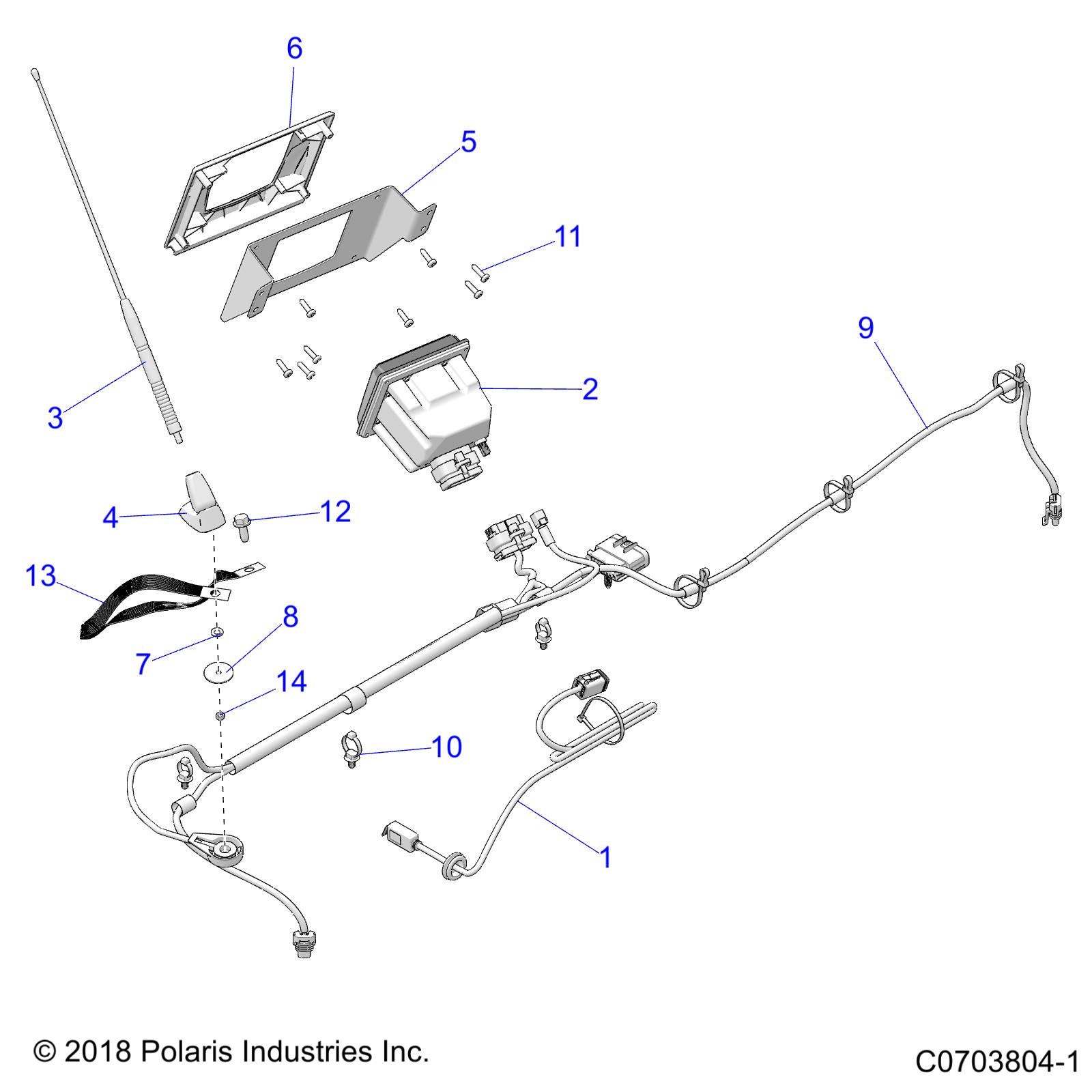 Foto diagrama Polaris que contem a peça 4016695