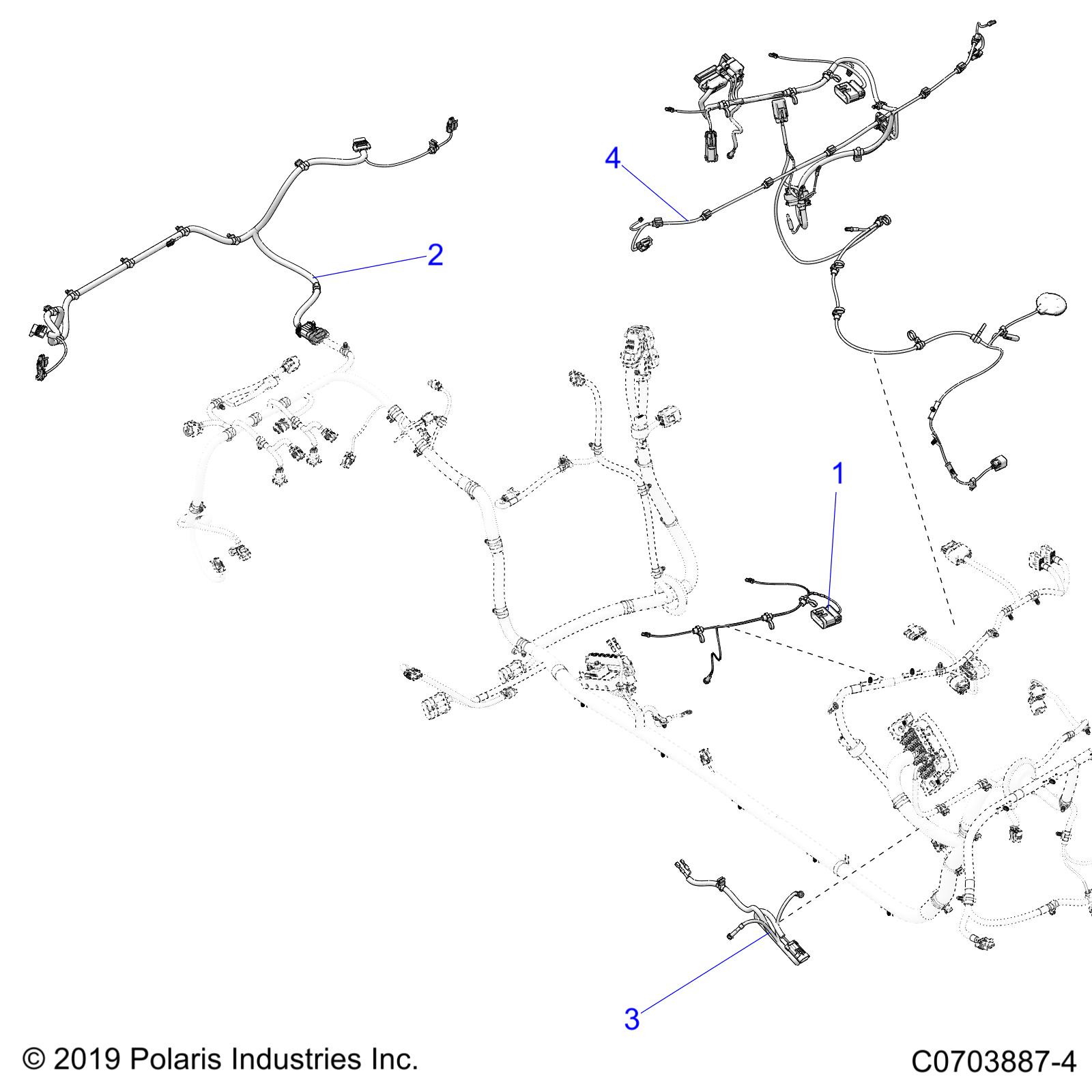 Foto diagrama Polaris que contem a peça 2414975