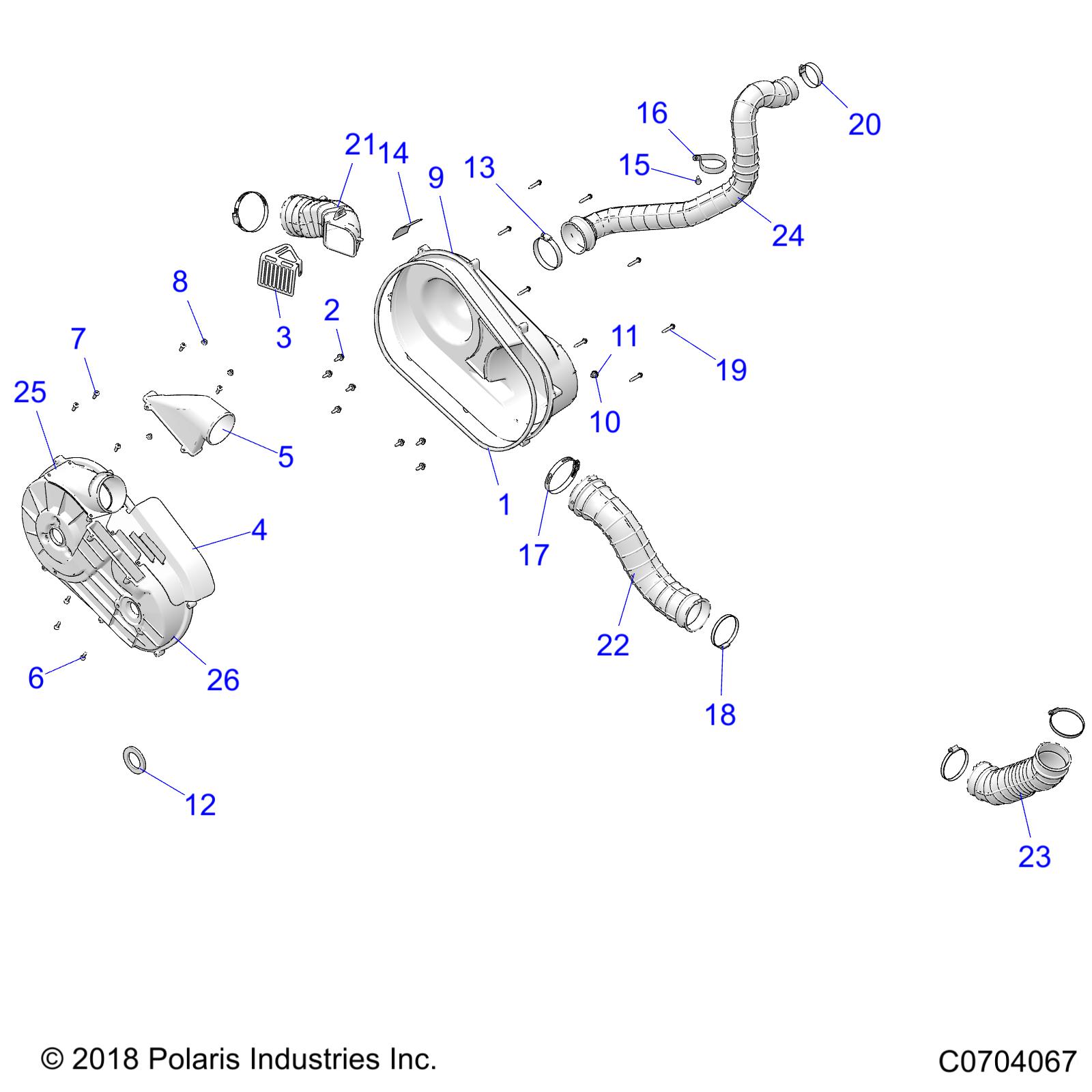 Foto diagrama Polaris que contem a peça 5415467