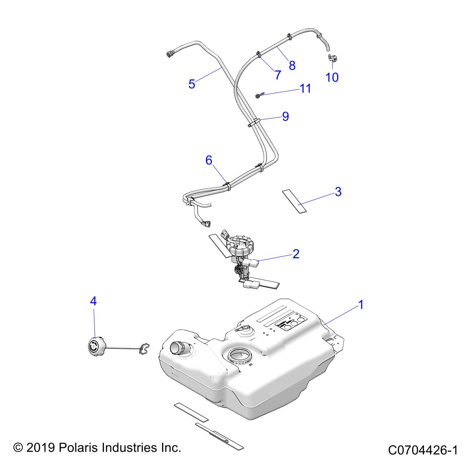 Foto diagrama Polaris que contem a peça 2522064