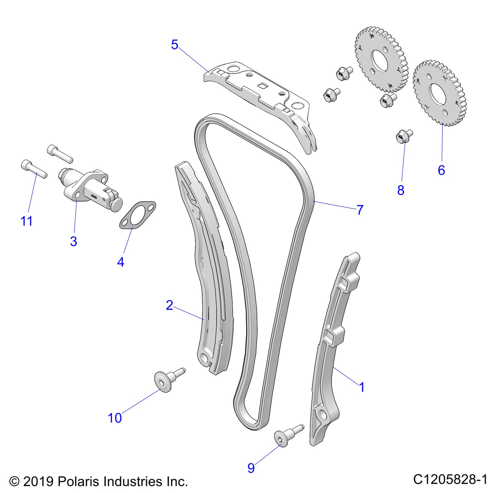 Part Number : 3022838 CAMCHAIN GUIDE  FIXED  ARC