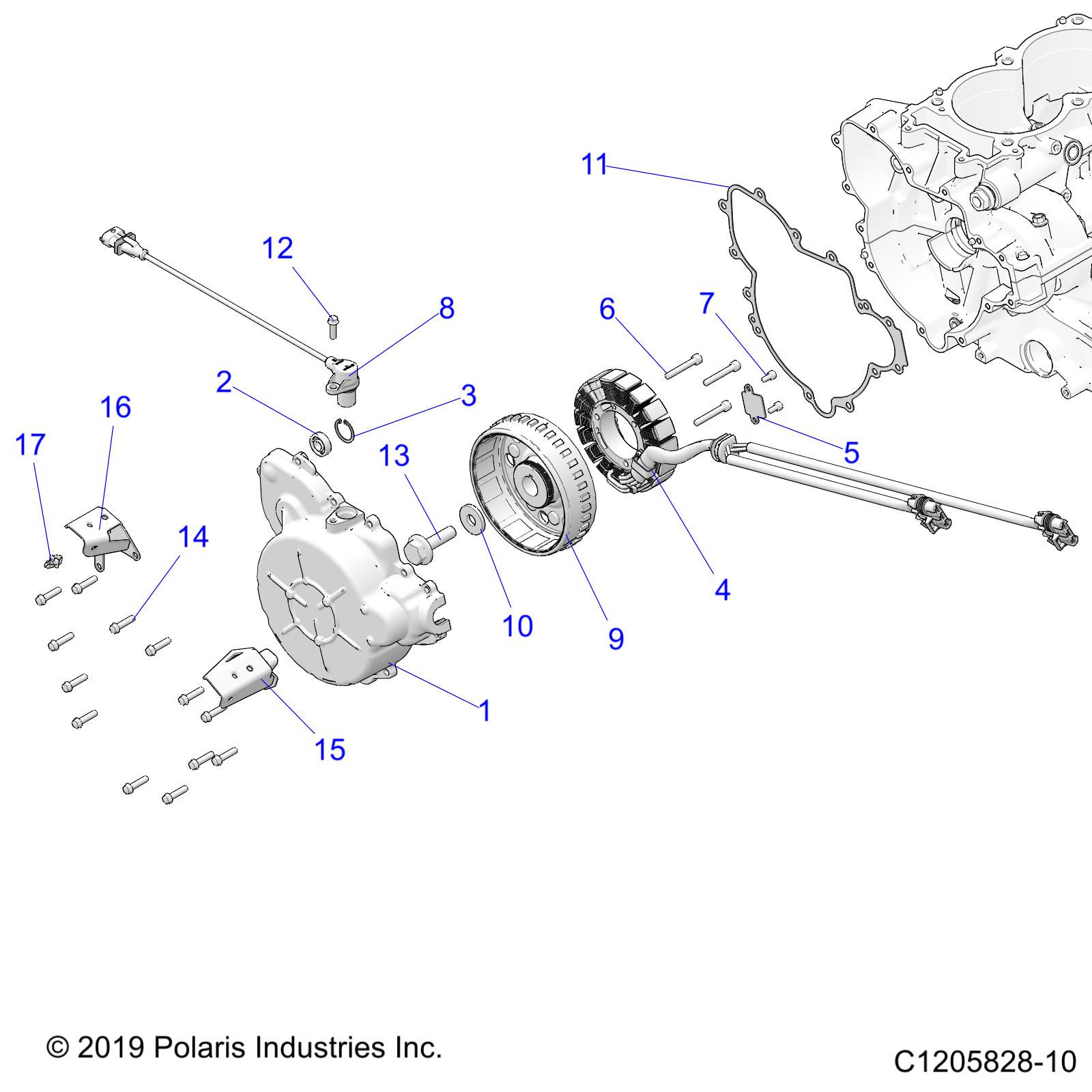 Foto diagrama Polaris que contem a peça 4019180