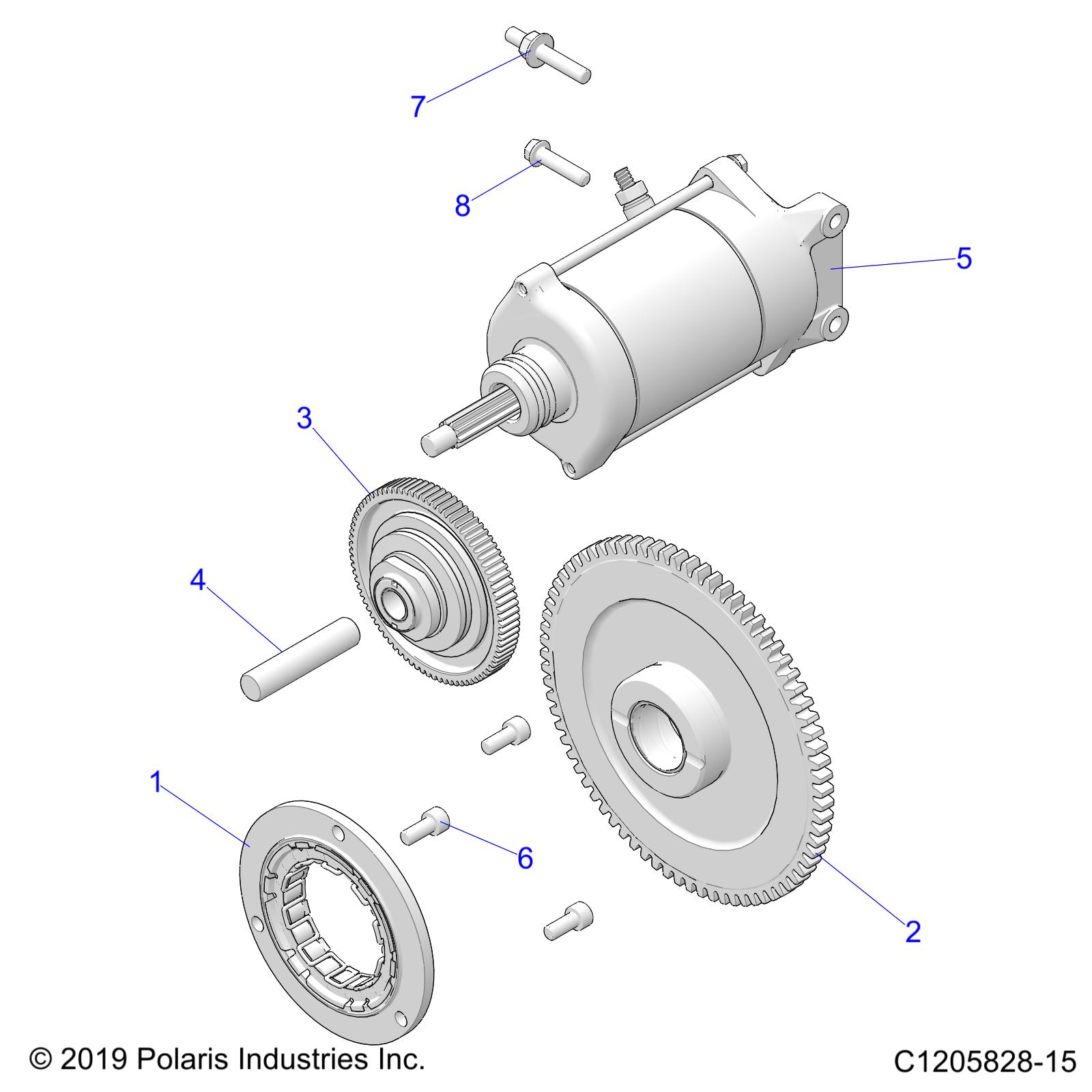 Part Number : 1208774 ASM-GEAR STARTER CRANK