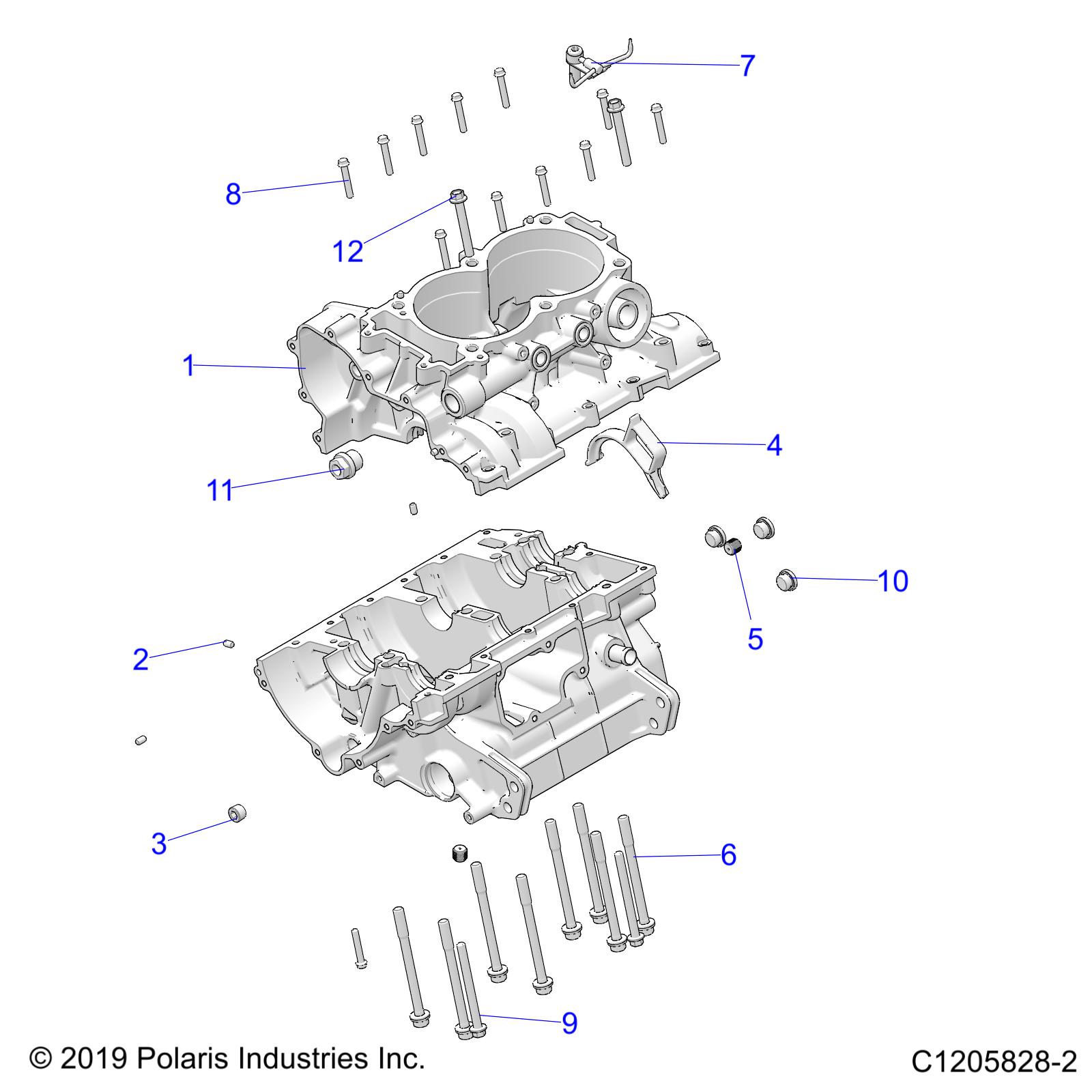 Foto diagrama Polaris que contem a peça 7052689