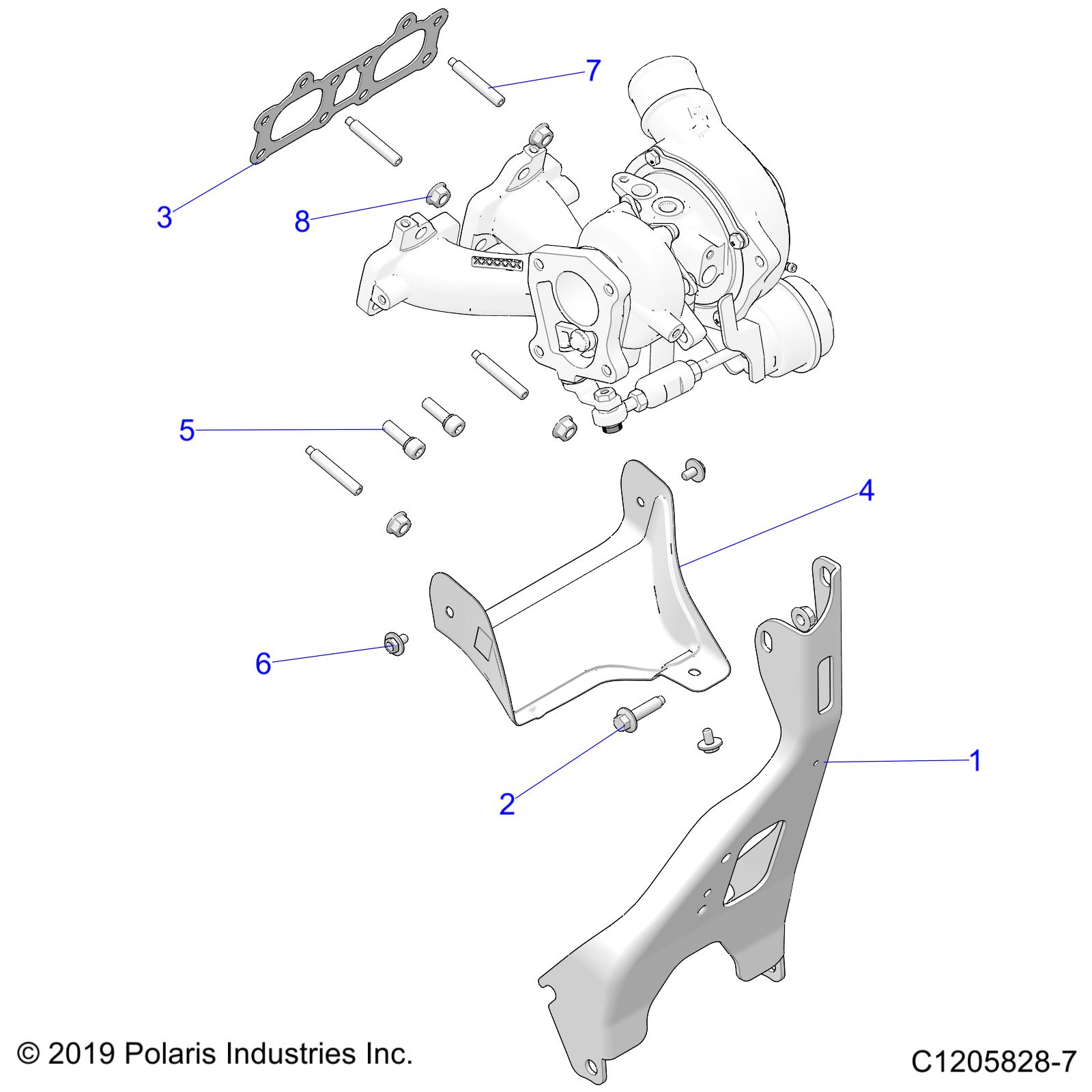 Part Number : 5266245 SHIELD-HEAT TURBO LOWER