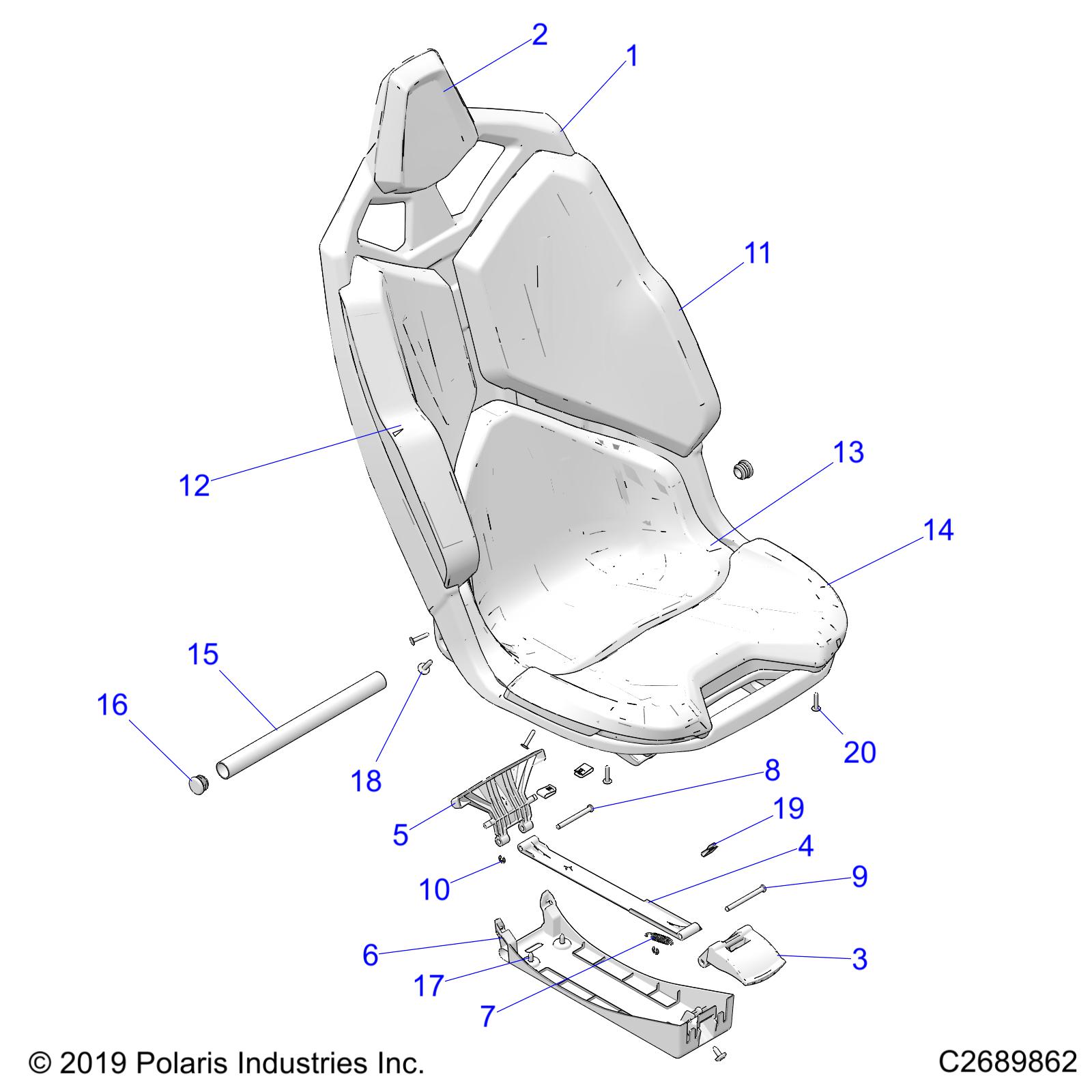 Part Number : 5454899 COVER-RELEASE SEAT