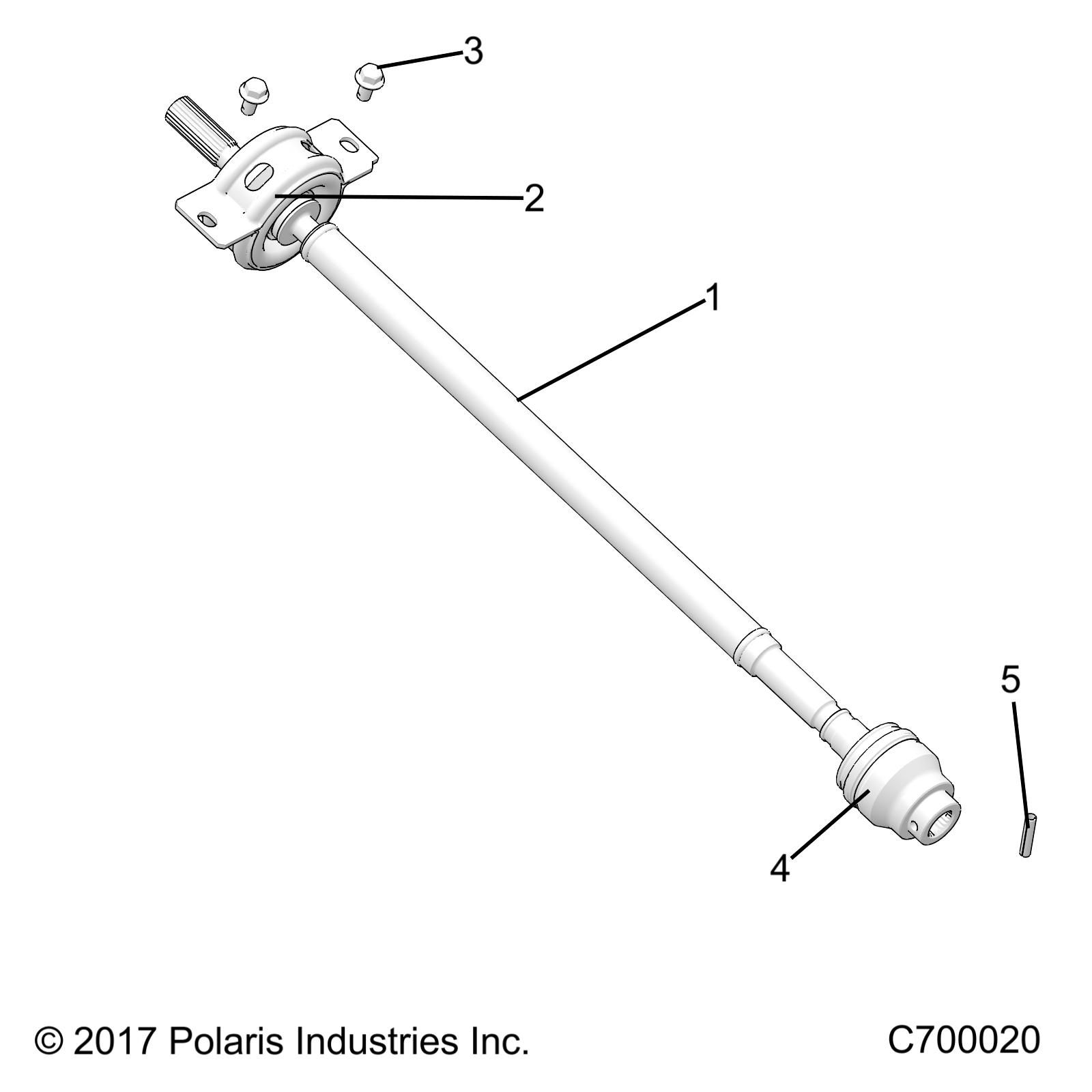 Part Number : 1333746 FRONT PROPSHAFT ASSEMBLY