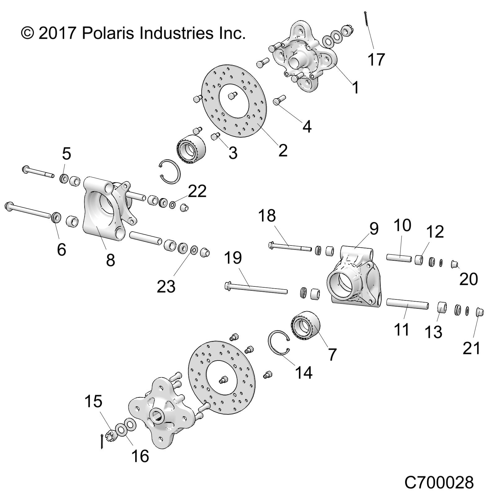 Foto diagrama Polaris que contem a peça 5137431-067