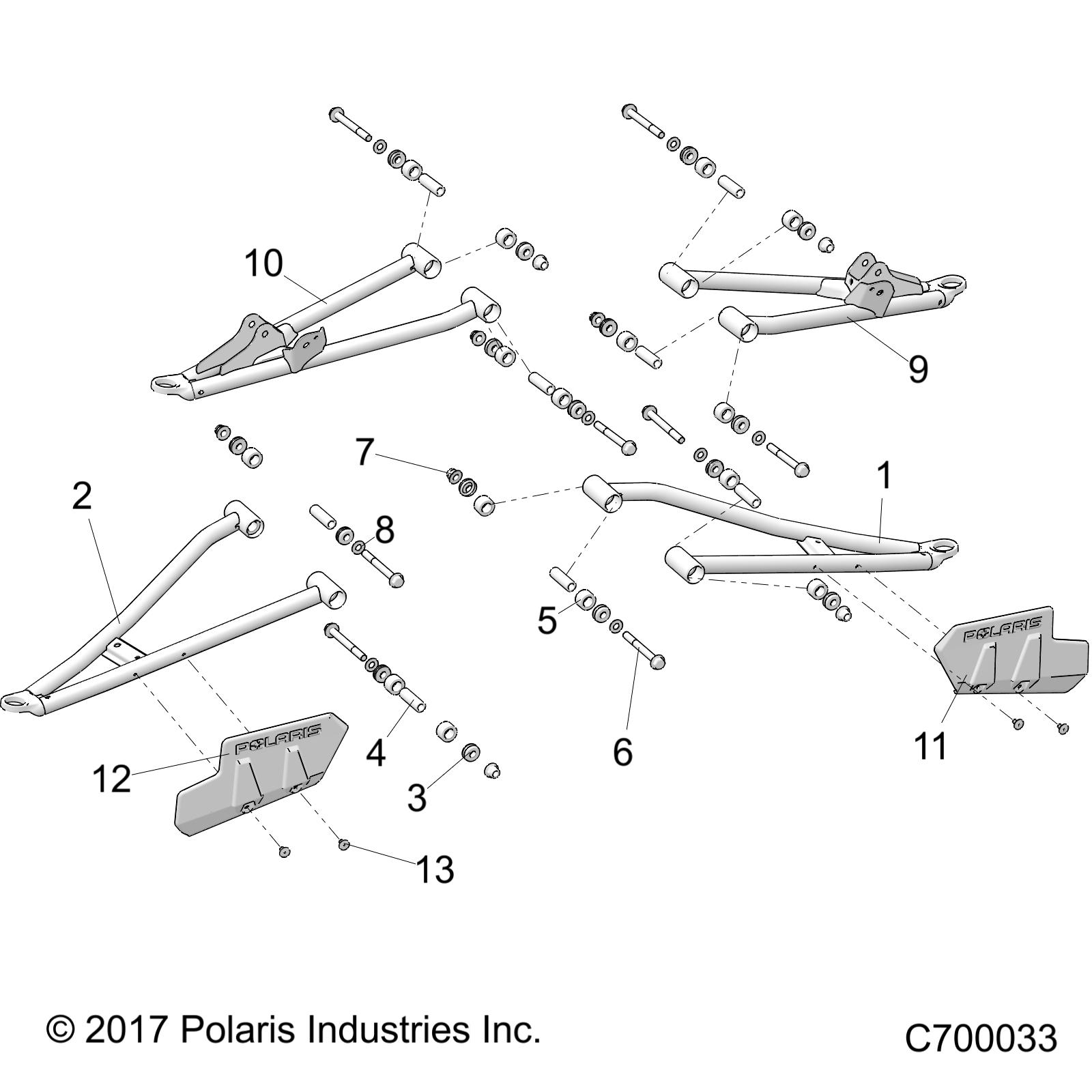 Part Number : 1025698-458 WELD-A-ARM FR UPR LH BLK