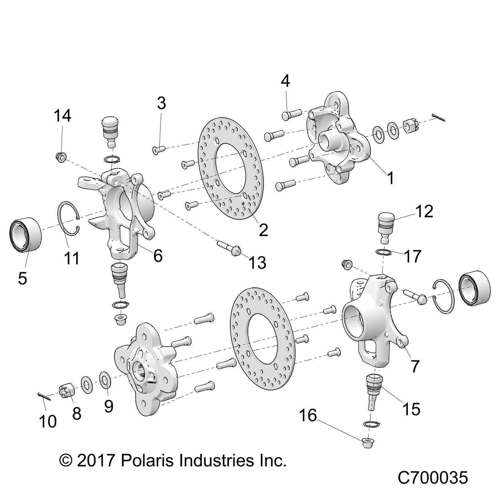 Part Number : 5142572 KNUCKLE  FRONT  LEFT