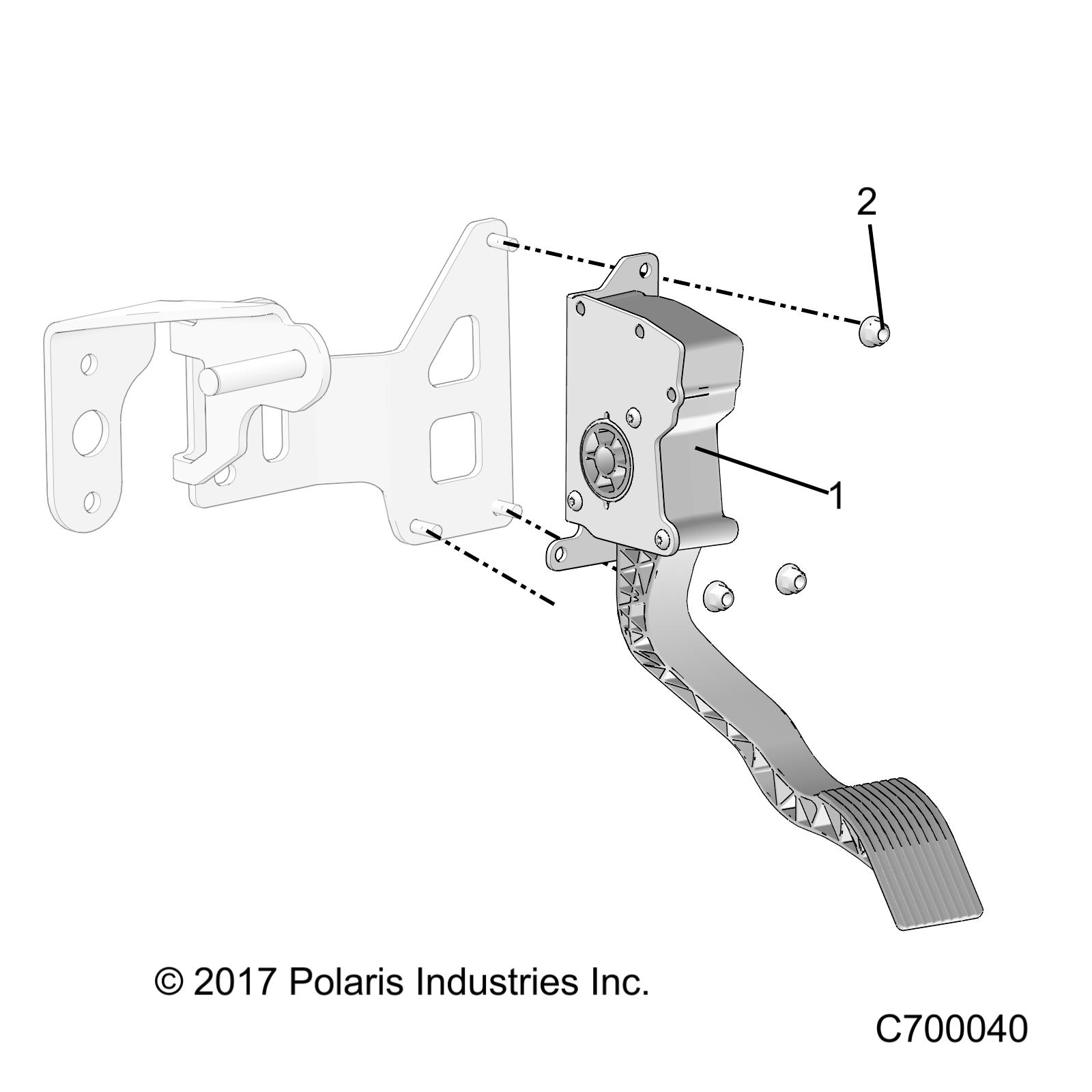 Part Number : 4080107 PEDAL-ELECTRONIC THROTTLE