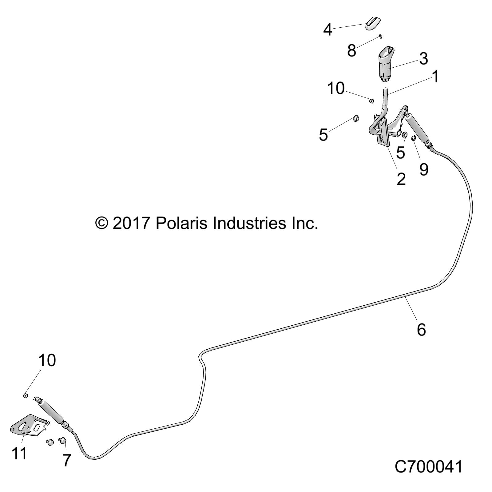 Part Number : 7082528 SHIFTER CABLE