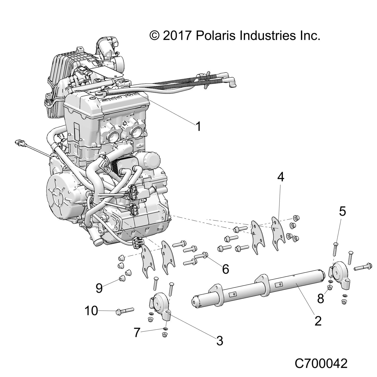 Foto diagrama Polaris que contem a peça 2207366