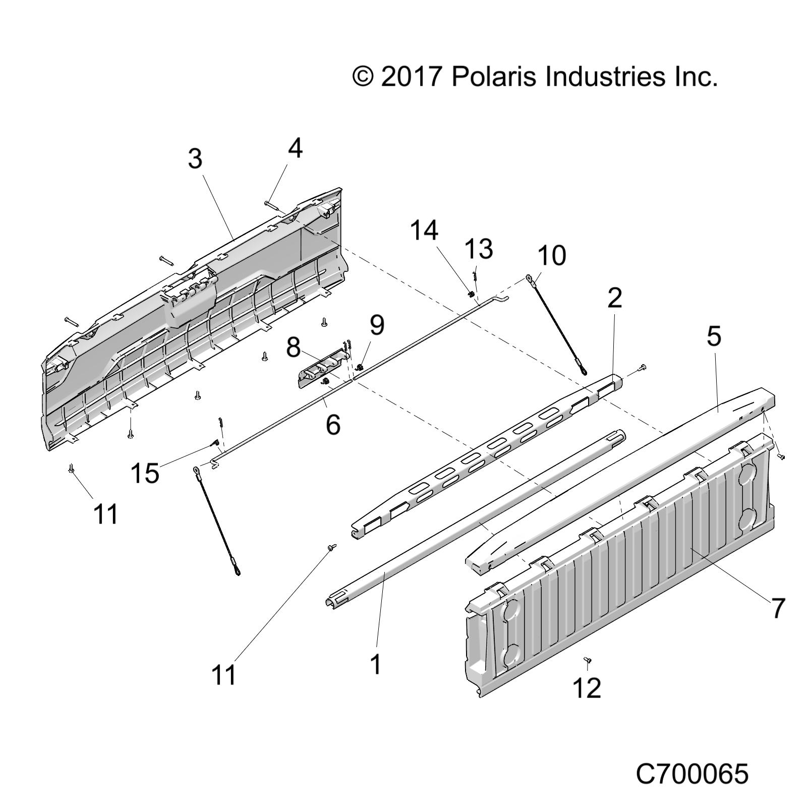 Foto diagrama Polaris que contem a peça 5453782-070