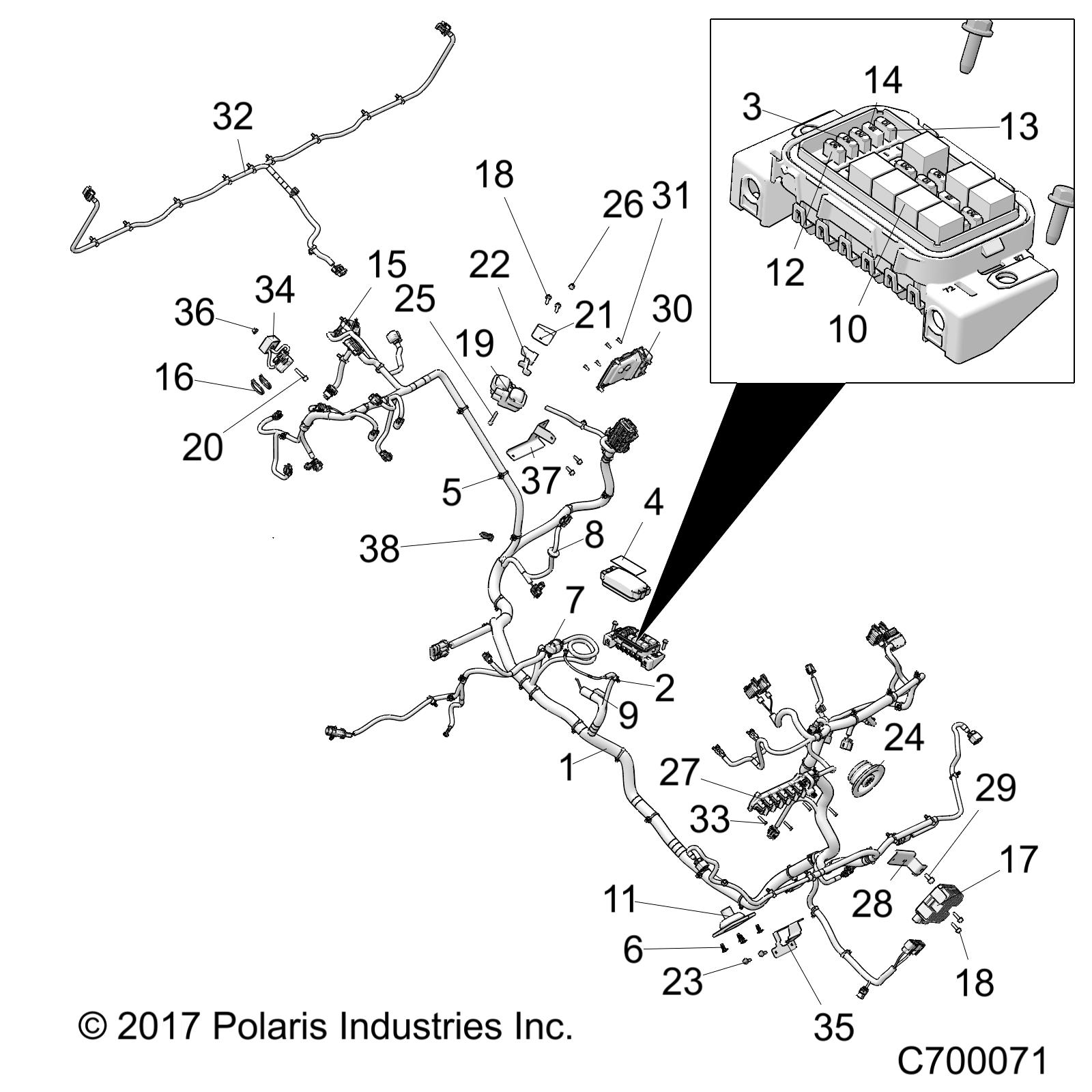 Part Number : 2414446 CHASSIS HARNESS