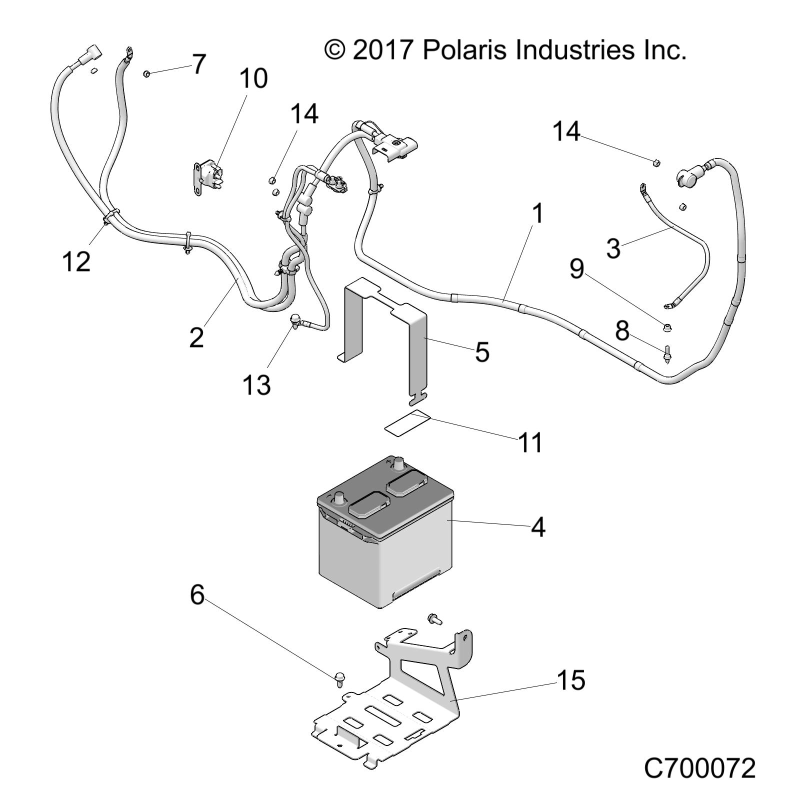 Foto diagrama Polaris que contem a peça 4017538