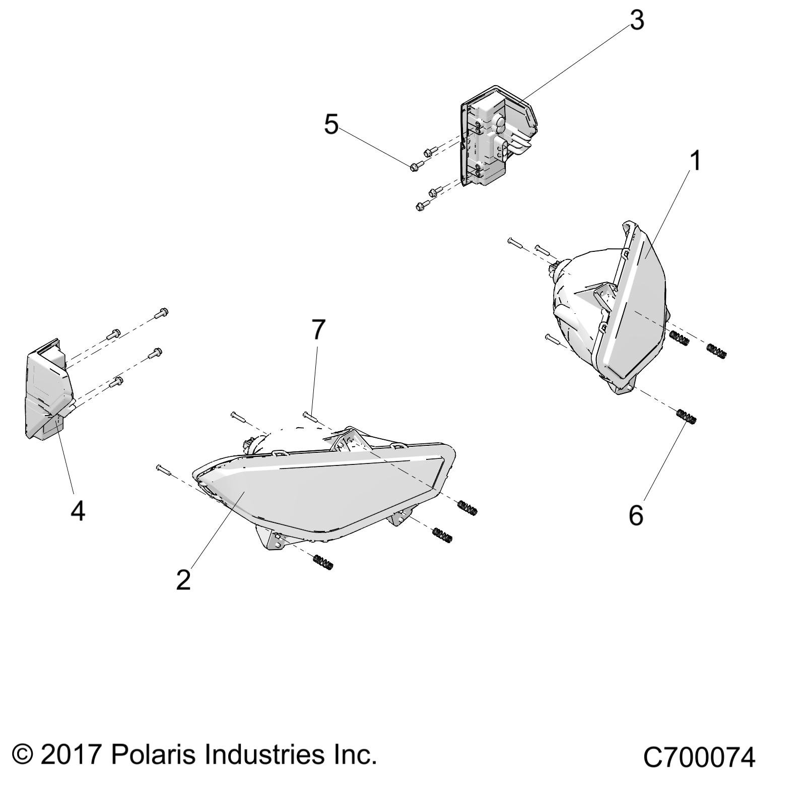 Part Number : 2413769 HEADLIGHT ASSEMBLY  RIGHT