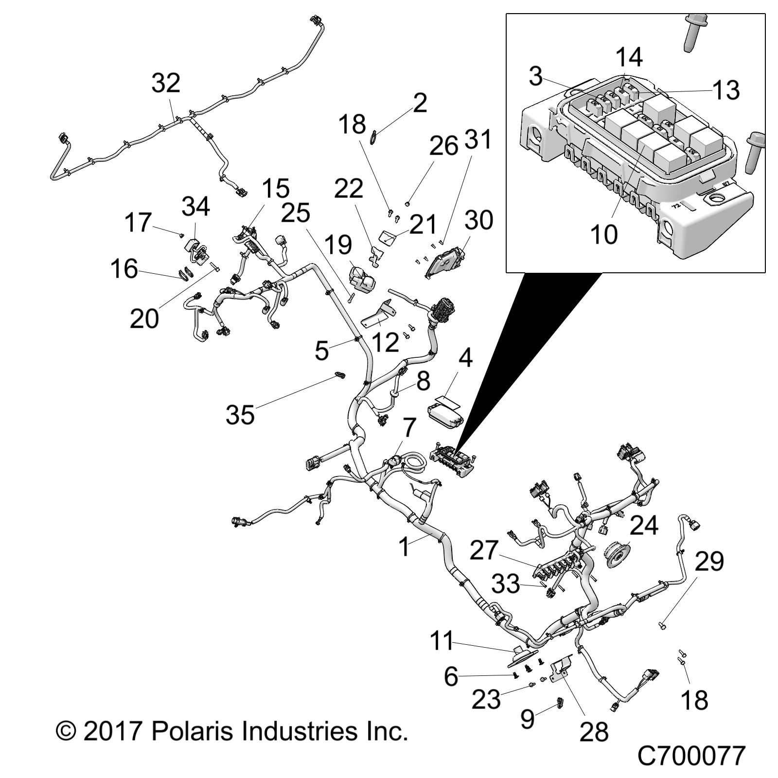 Part Number : 2414290 HVAC HARNESS