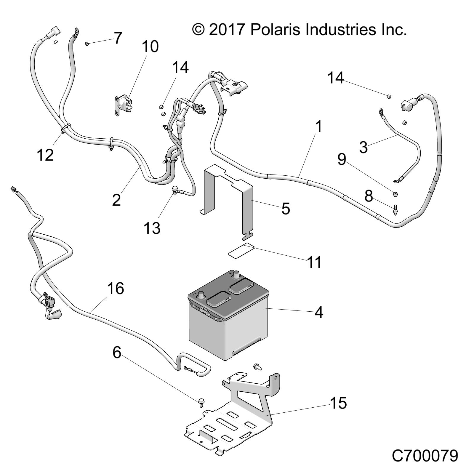 Part Number : 5266300-329 BATTERY TRAY BRACKET  BLACK